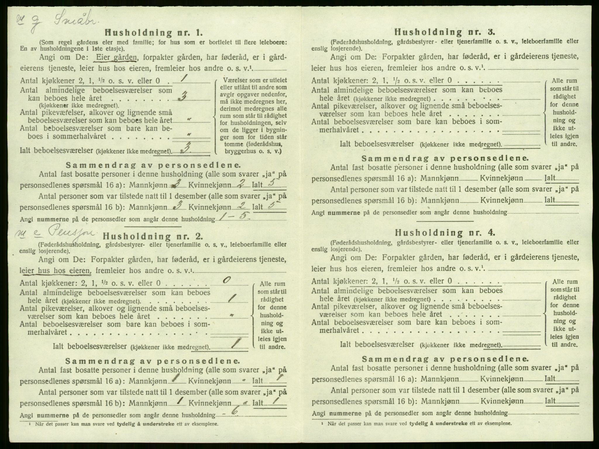SAKO, 1920 census for Lier, 1920, p. 84