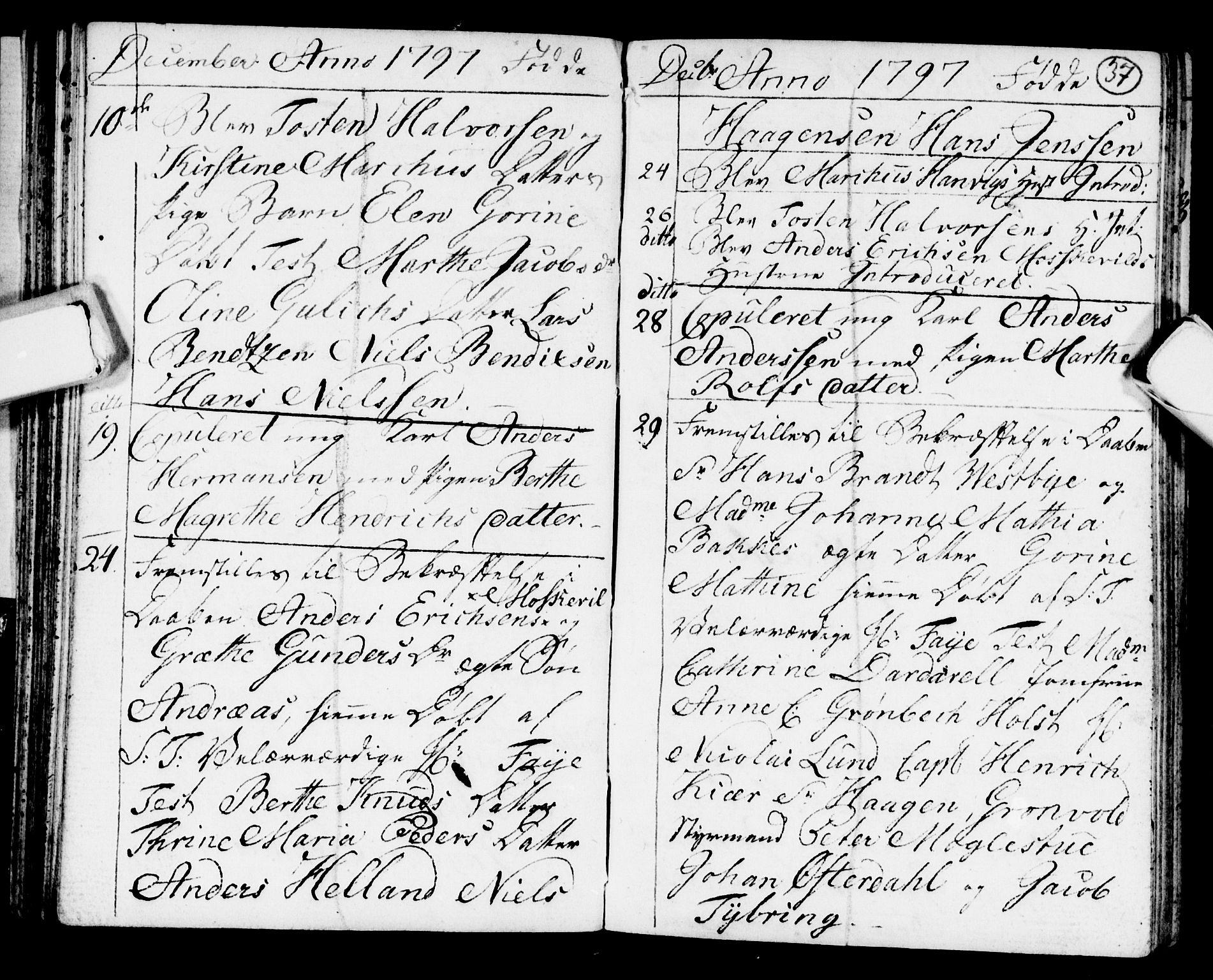 Strømsø kirkebøker, AV/SAKO-A-246/F/Fb/L0003: Parish register (official) no. II 3, 1793-1799, p. 37