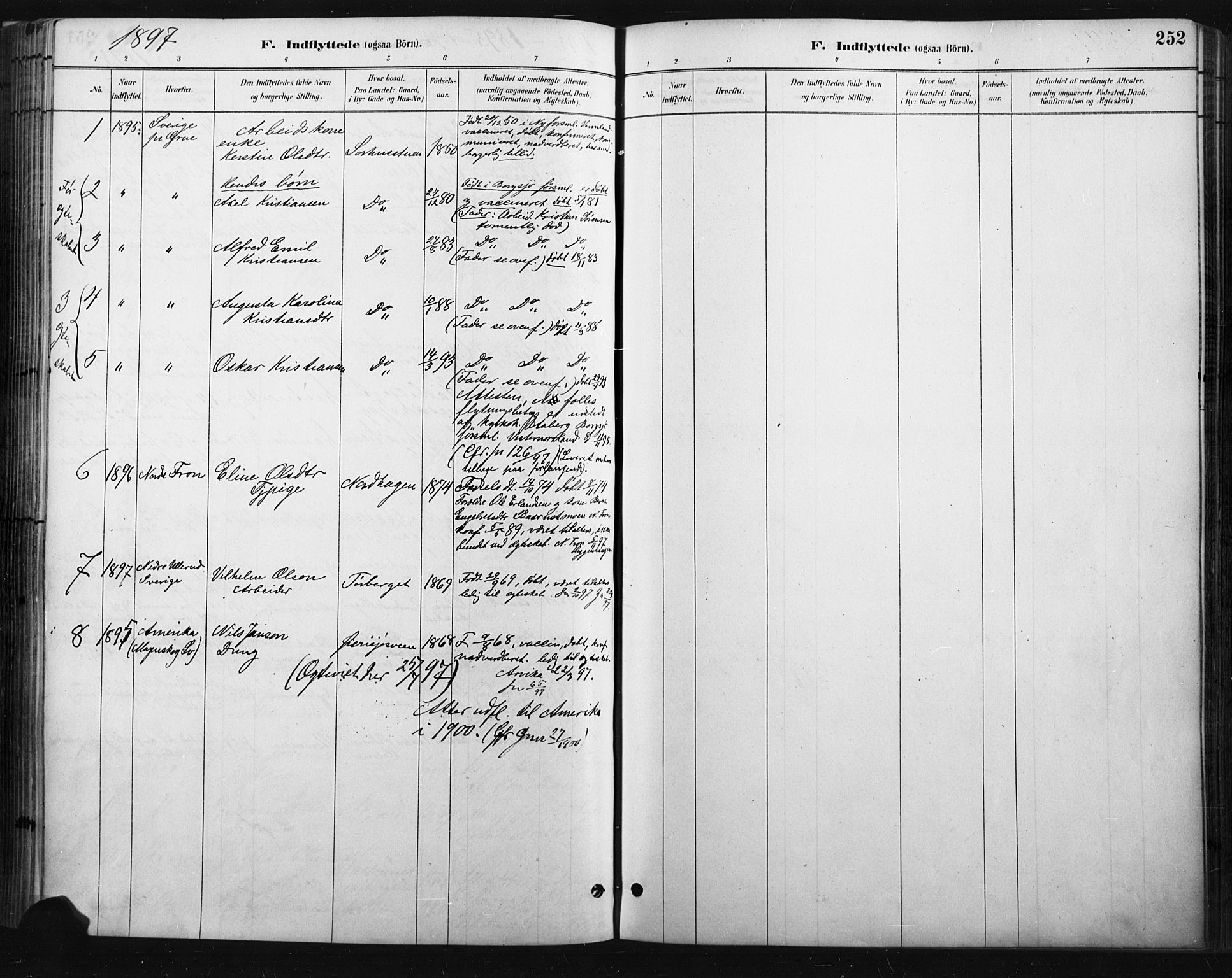 Trysil prestekontor, AV/SAH-PREST-046/H/Ha/Haa/L0009: Parish register (official) no. 9, 1881-1897, p. 252