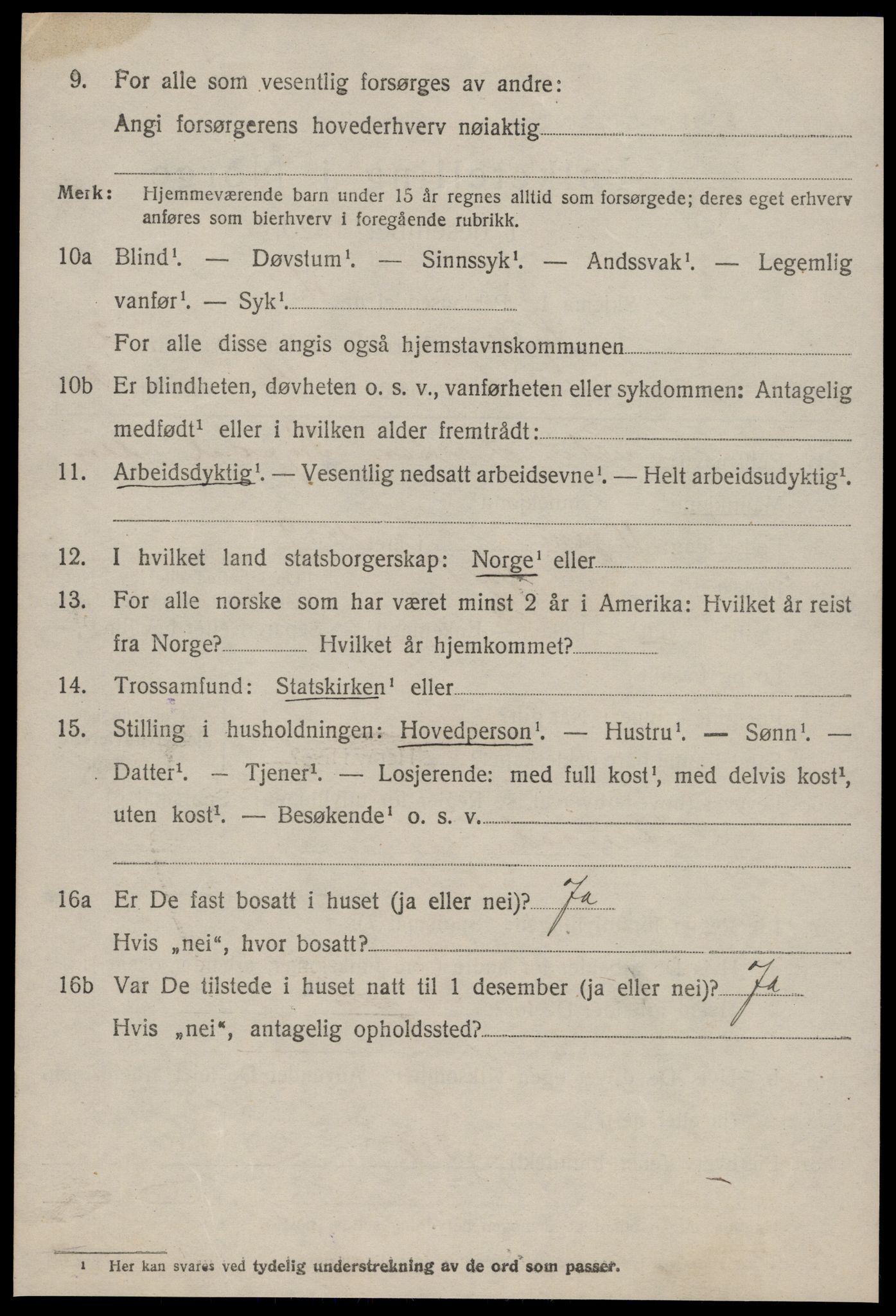 SAT, 1920 census for Sylte, 1920, p. 1188