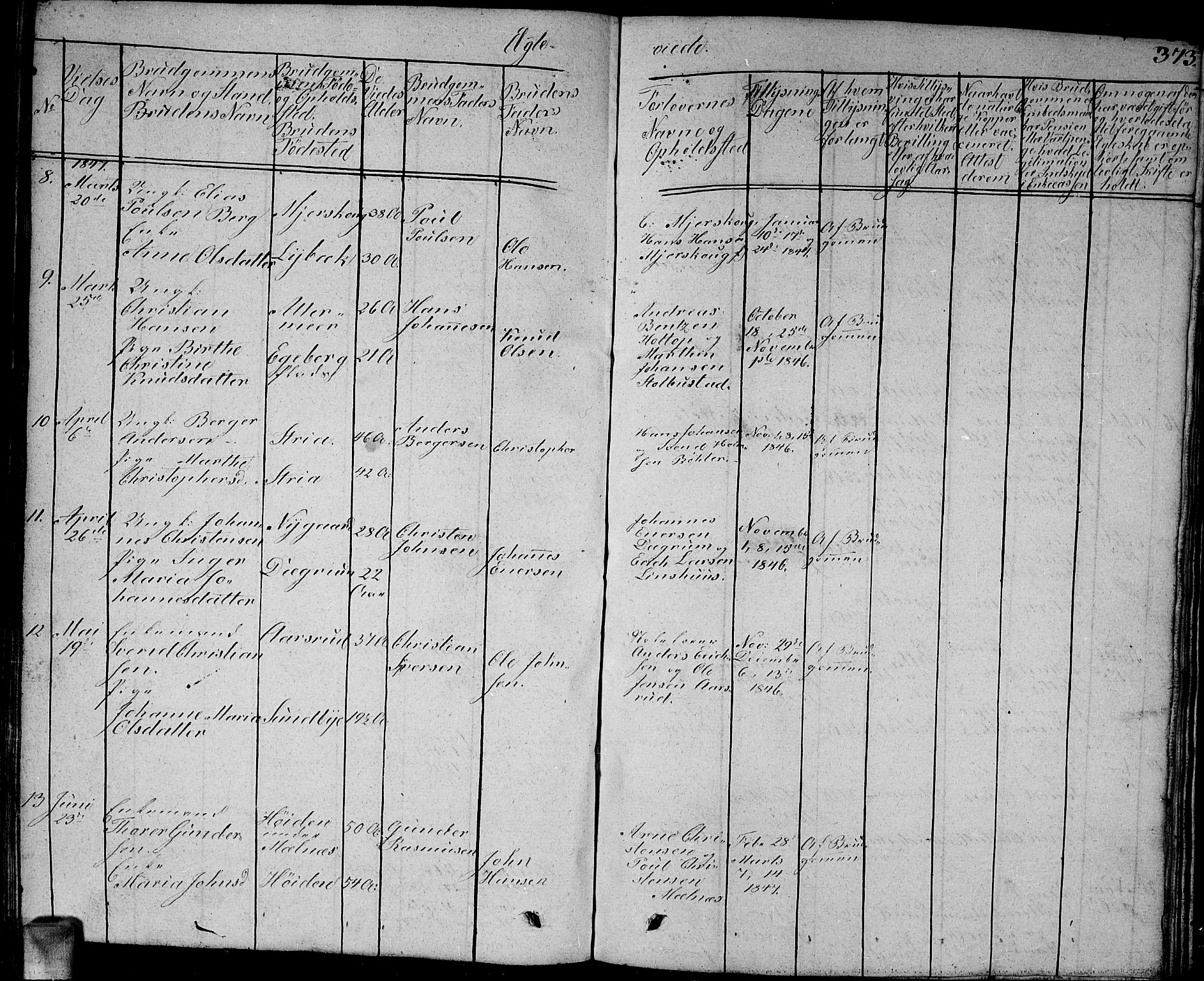 Enebakk prestekontor Kirkebøker, SAO/A-10171c/G/Ga/L0003: Parish register (copy) no. I 3, 1833-1849, p. 373