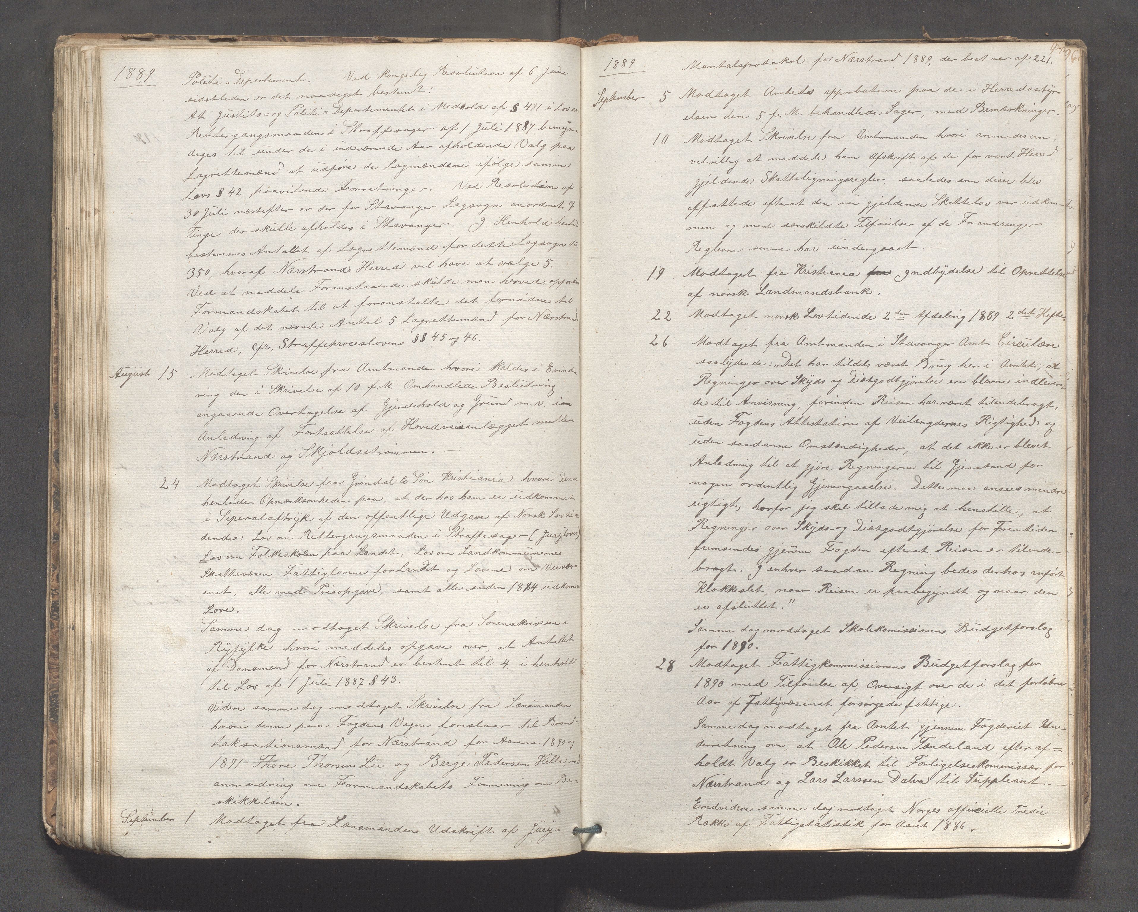 Nedstrand kommune - Formannskapet, IKAR/K-100244/C/L0001: Journal, 1837-1908, p. 94