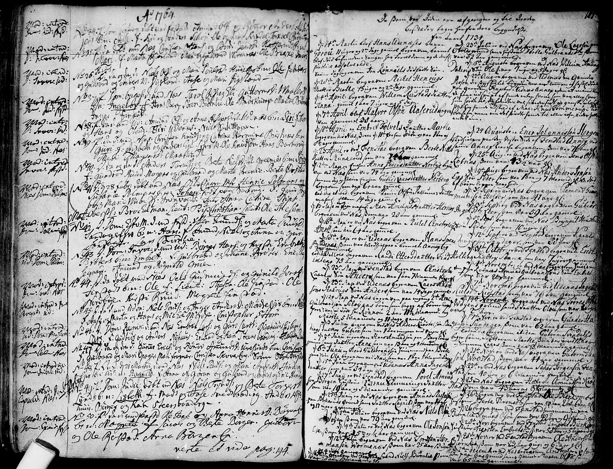 Nes prestekontor Kirkebøker, AV/SAO-A-10410/F/Fa/L0003: Parish register (official) no. I 3, 1734-1781, p. 101