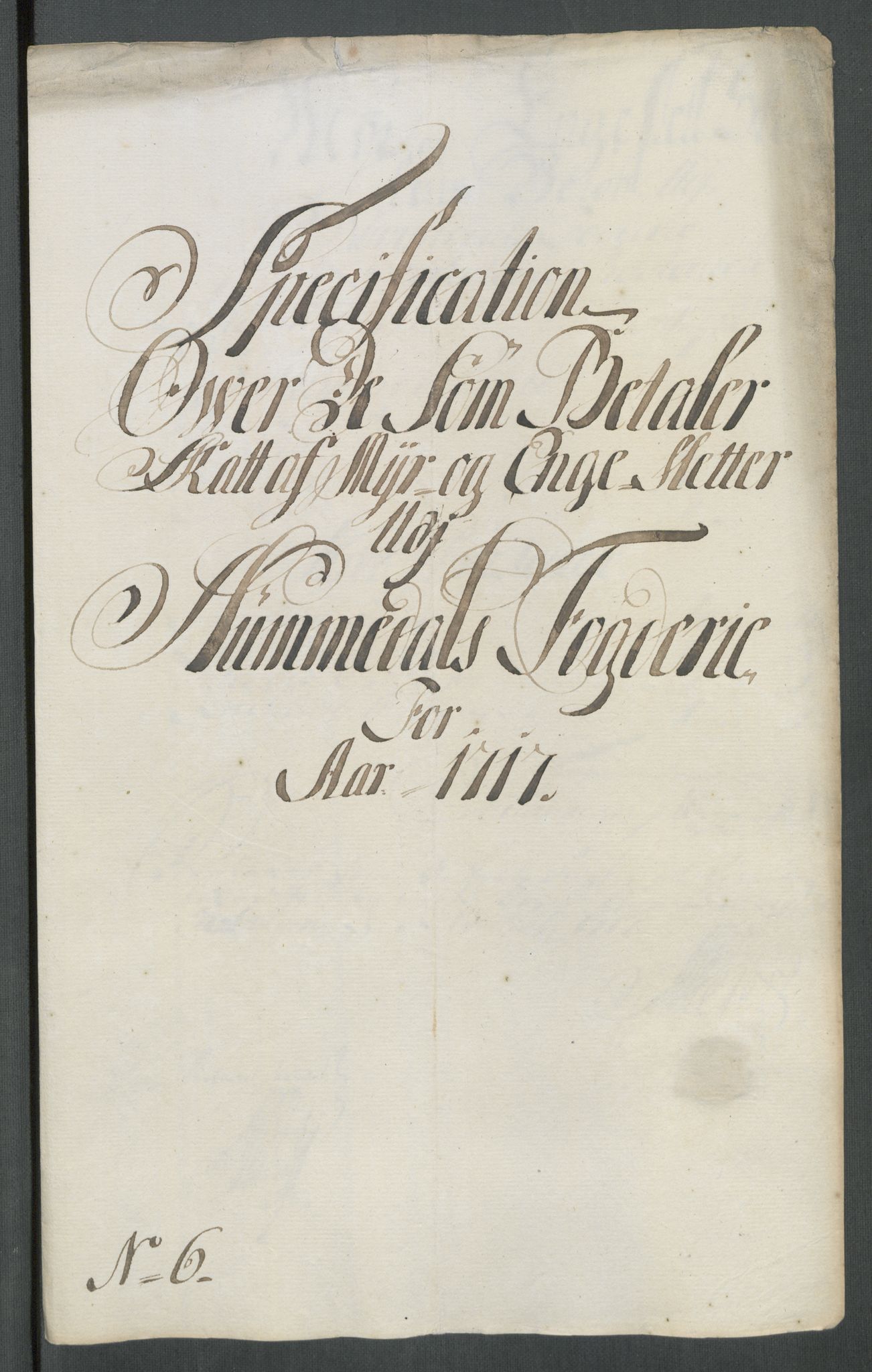 Rentekammeret inntil 1814, Reviderte regnskaper, Fogderegnskap, RA/EA-4092/R64/L4438: Fogderegnskap Namdal, 1717, p. 109
