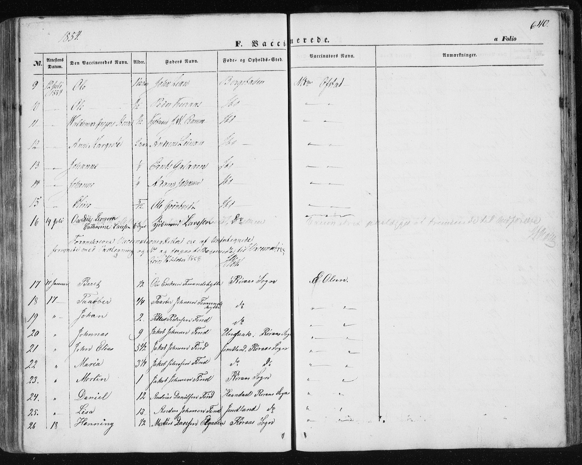 Ministerialprotokoller, klokkerbøker og fødselsregistre - Sør-Trøndelag, SAT/A-1456/681/L0931: Parish register (official) no. 681A09, 1845-1859, p. 640