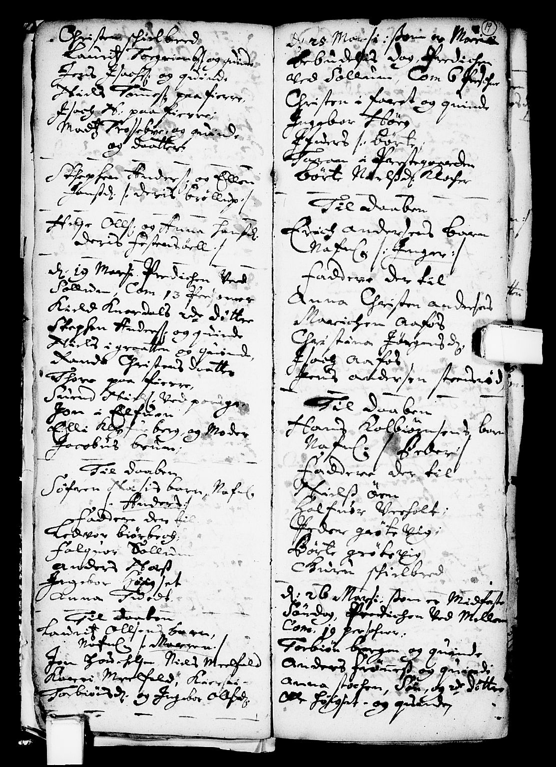 Solum kirkebøker, AV/SAKO-A-306/F/Fa/L0001: Parish register (official) no. I 1, 1701-1716, p. 19