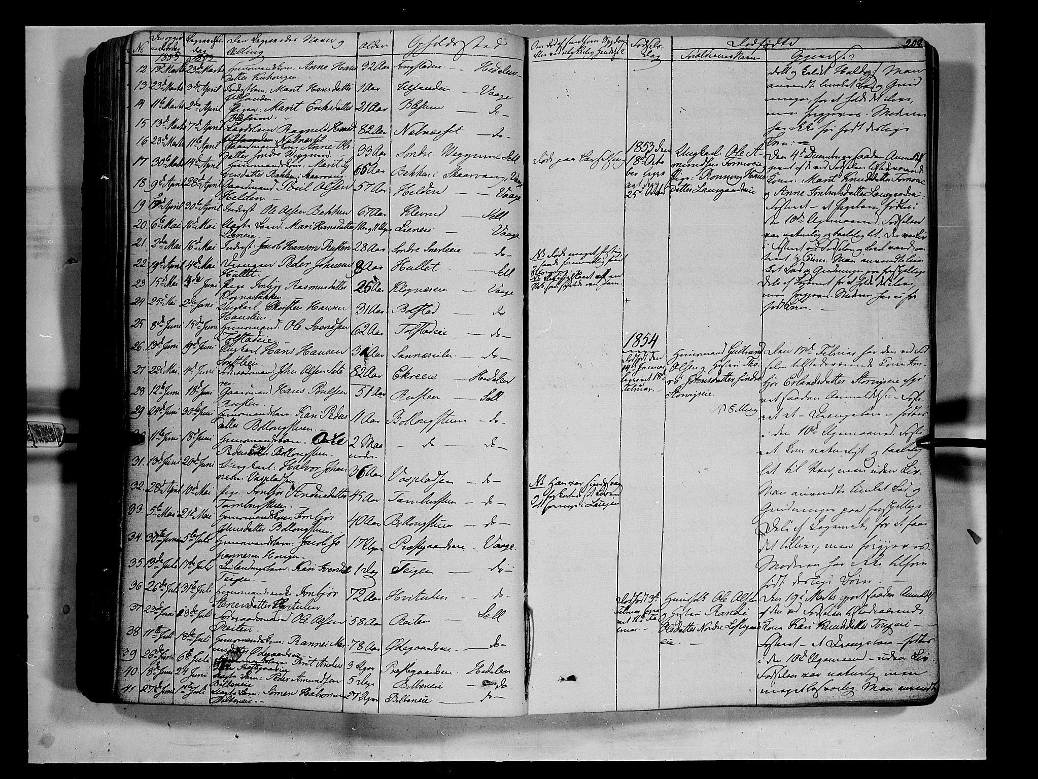 Vågå prestekontor, SAH/PREST-076/H/Ha/Haa/L0005: Parish register (official) no. 5 /1, 1842-1856, p. 209