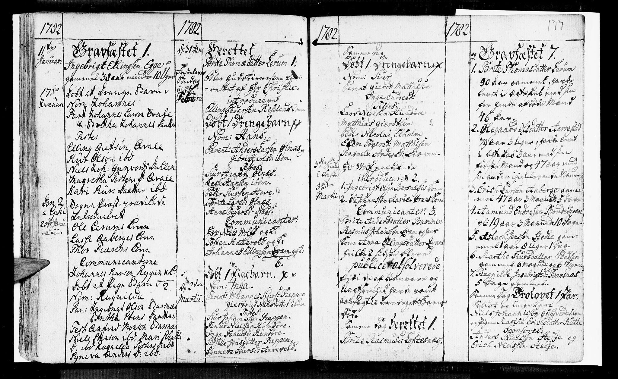 Sogndal sokneprestembete, SAB/A-81301/H/Haa/Haaa/L0005: Parish register (official) no. A 5, 1768-1782, p. 177