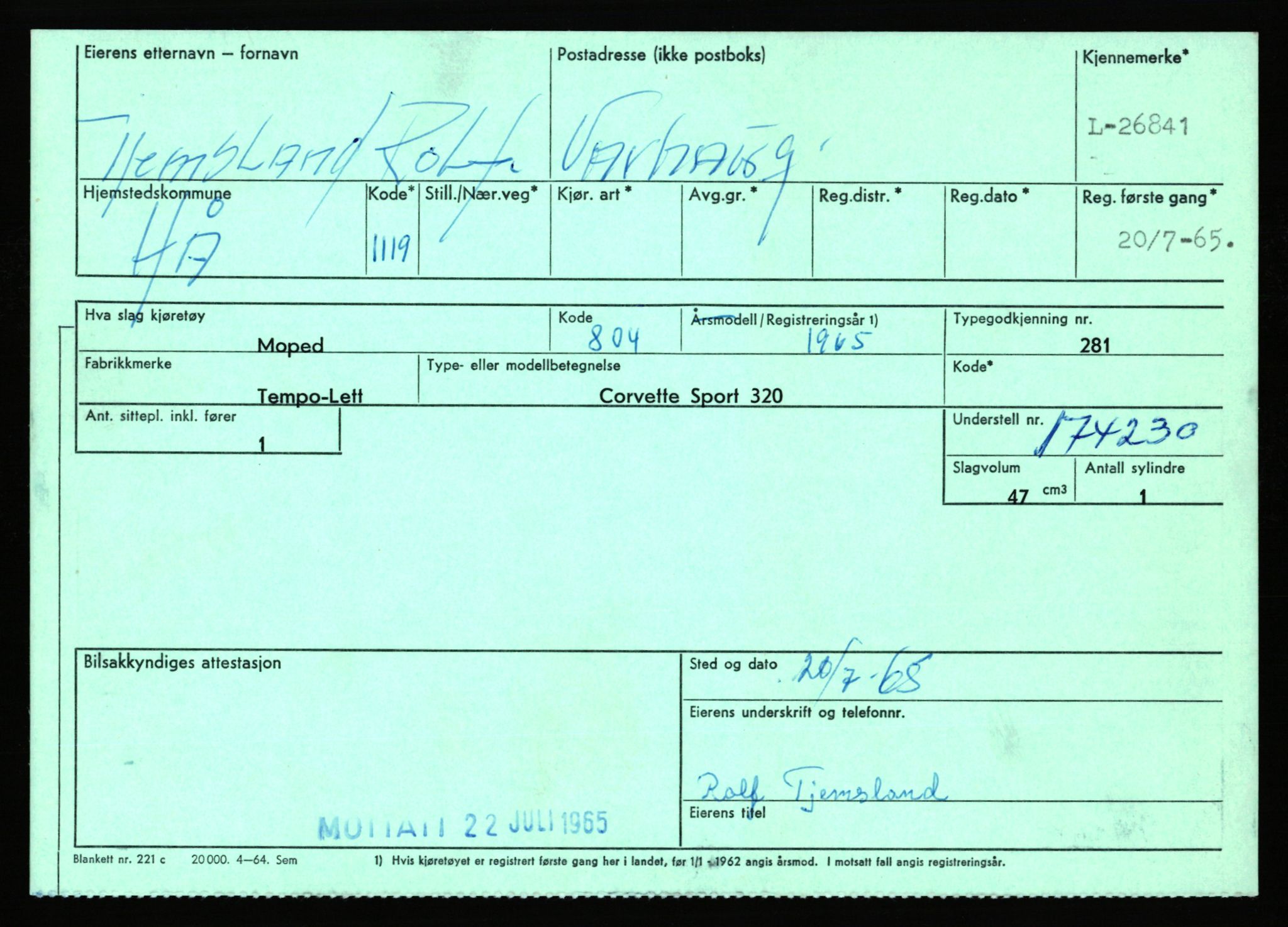 Stavanger trafikkstasjon, AV/SAST-A-101942/0/F/L0044: L-26300 - L-26999, 1930-1971, p. 1521