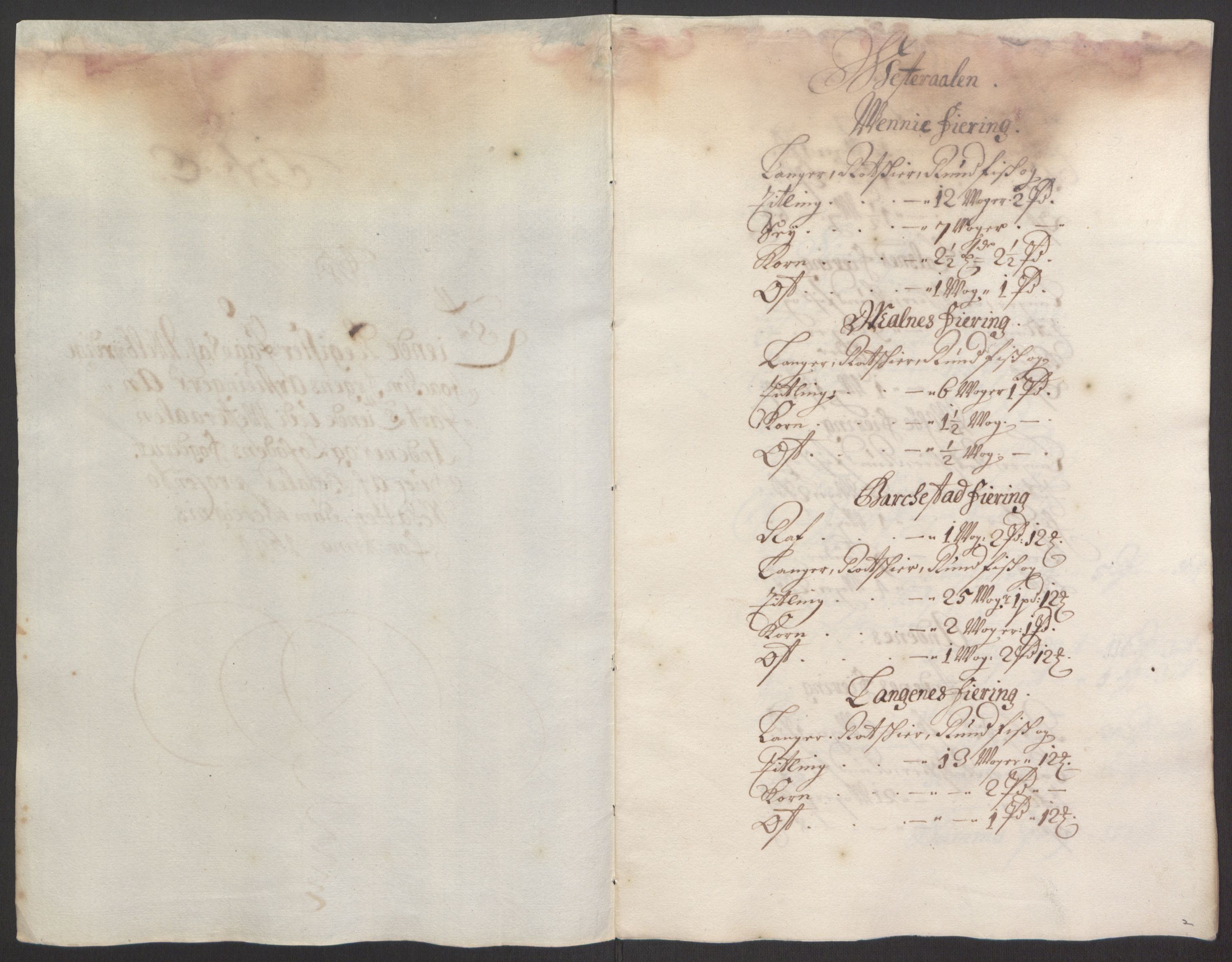 Rentekammeret inntil 1814, Reviderte regnskaper, Fogderegnskap, RA/EA-4092/R67/L4677: Fogderegnskap Vesterålen, Andenes og Lofoten, 1694-1695, p. 79