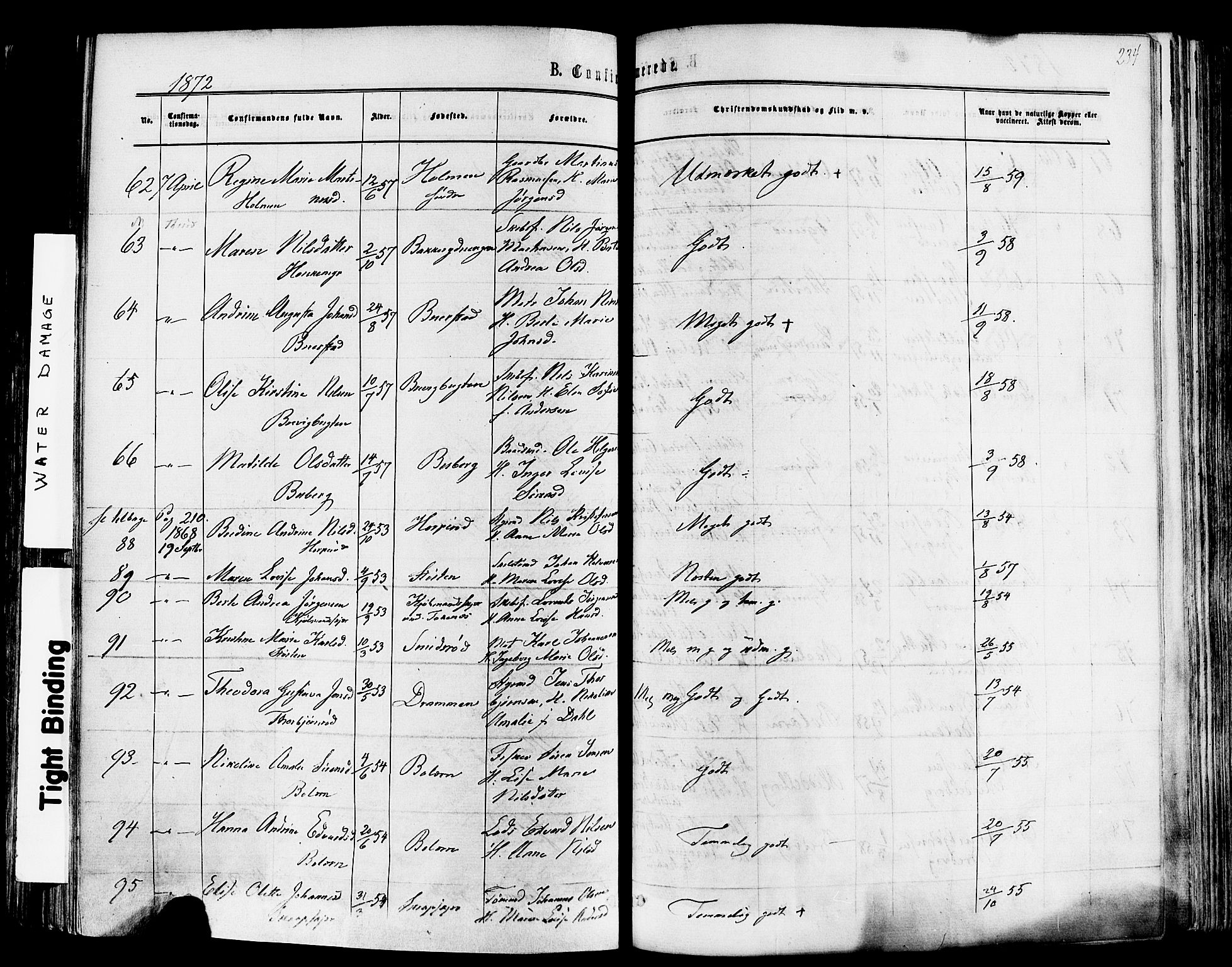Nøtterøy kirkebøker, SAKO/A-354/F/Fa/L0007: Parish register (official) no. I 7, 1865-1877, p. 234