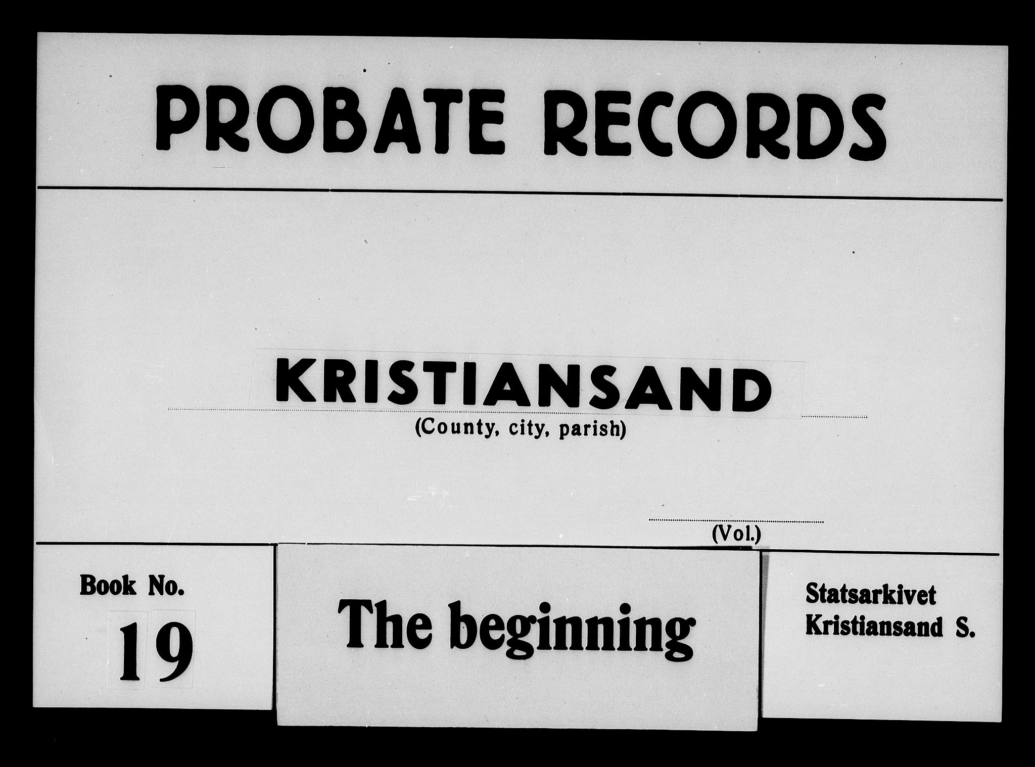 Kristiansand byrett, AV/SAK-1223-0001/H/Hc/L0023: Skifteprotokoll nr. 19, 1842-1845