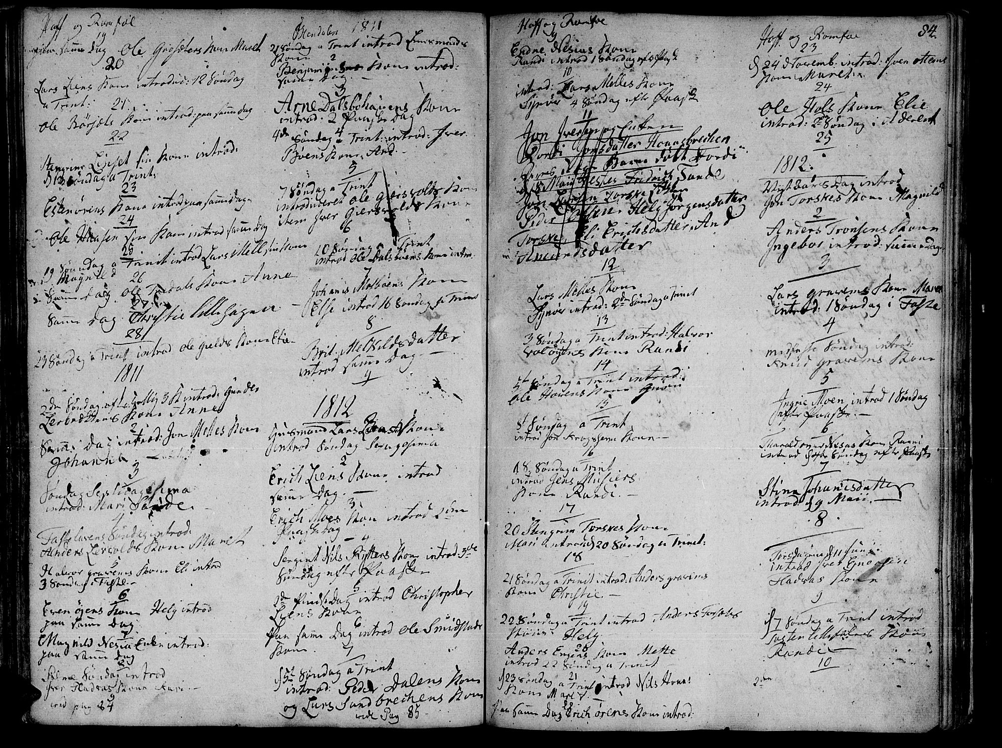 Ministerialprotokoller, klokkerbøker og fødselsregistre - Møre og Romsdal, AV/SAT-A-1454/590/L1008: Parish register (official) no. 590A02, 1794-1820, p. 84