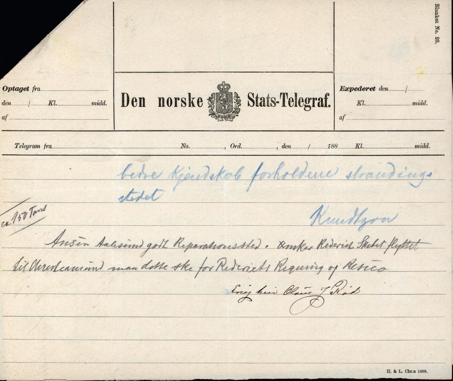 Pa 63 - Østlandske skibsassuranceforening, VEMU/A-1079/G/Ga/L0022/0004: Havaridokumenter / Try, Tre Brødre, Vidar, Elisa, Dagny, 1888, p. 106