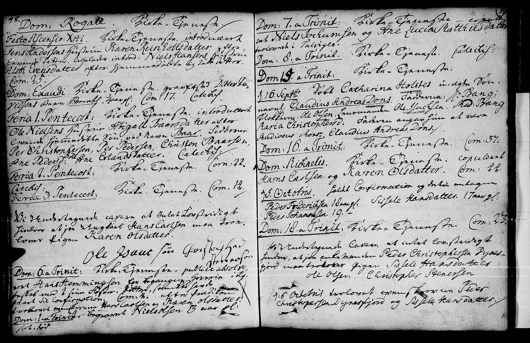 Loppa sokneprestkontor, SATØ/S-1339/H/Ha/L0001kirke: Parish register (official) no. 1 /2, 1753-1784, p. 48-49