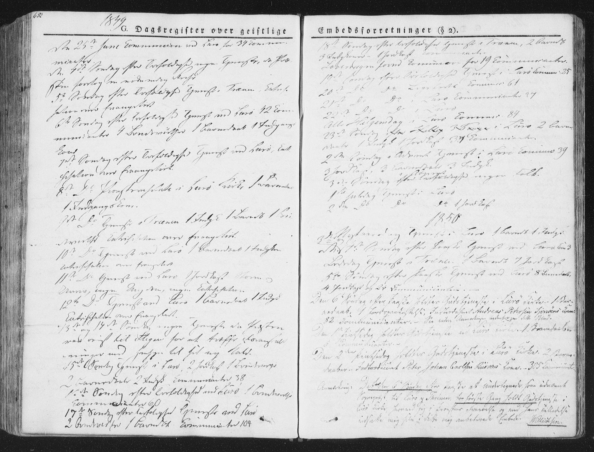 Ministerialprotokoller, klokkerbøker og fødselsregistre - Nordland, SAT/A-1459/839/L0566: Parish register (official) no. 839A03, 1825-1862, p. 652