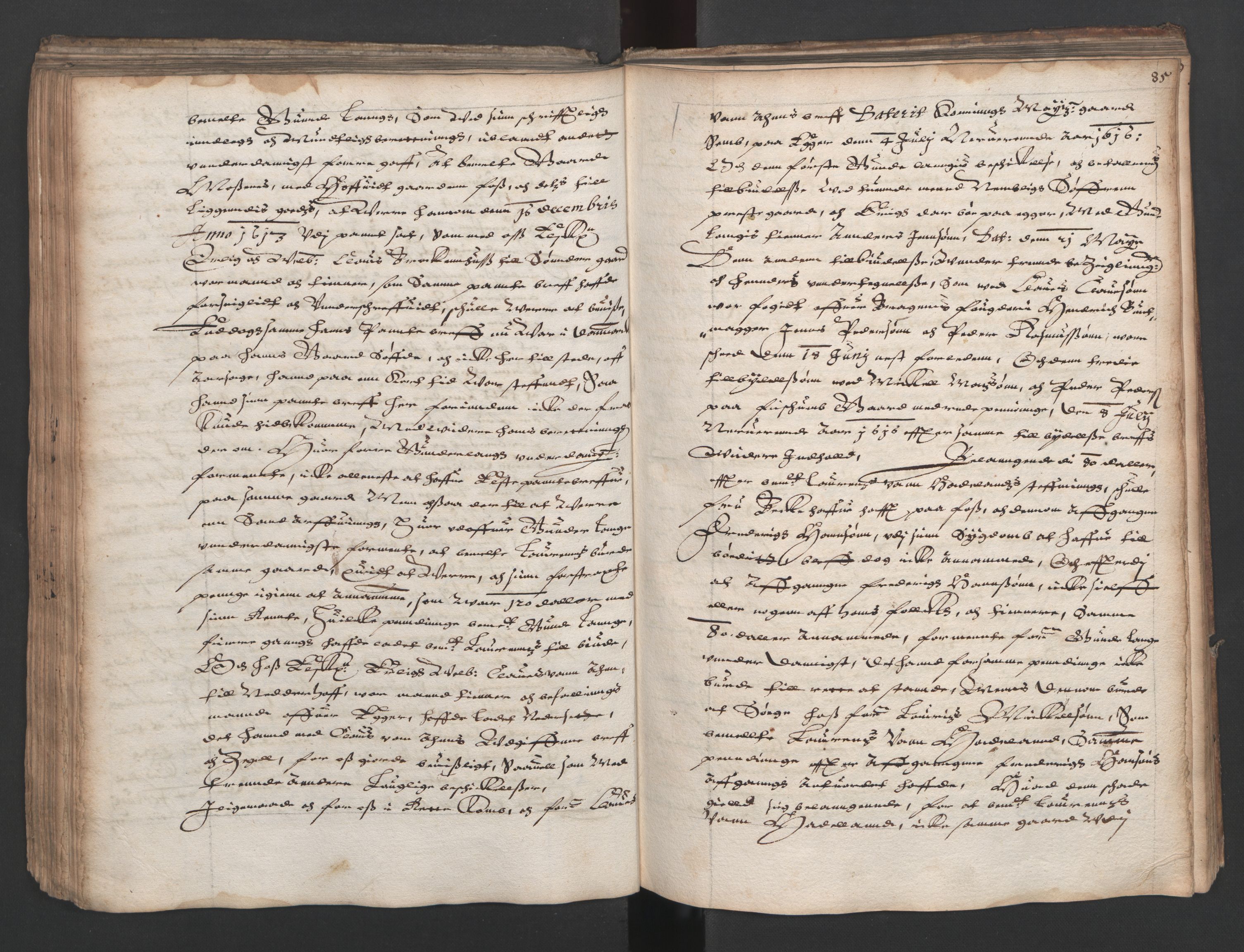 Herredagen 1539-1664  (Kongens Retterting), RA/EA-2882/A/L0011: Dombok, 1616, p. 84b-85a