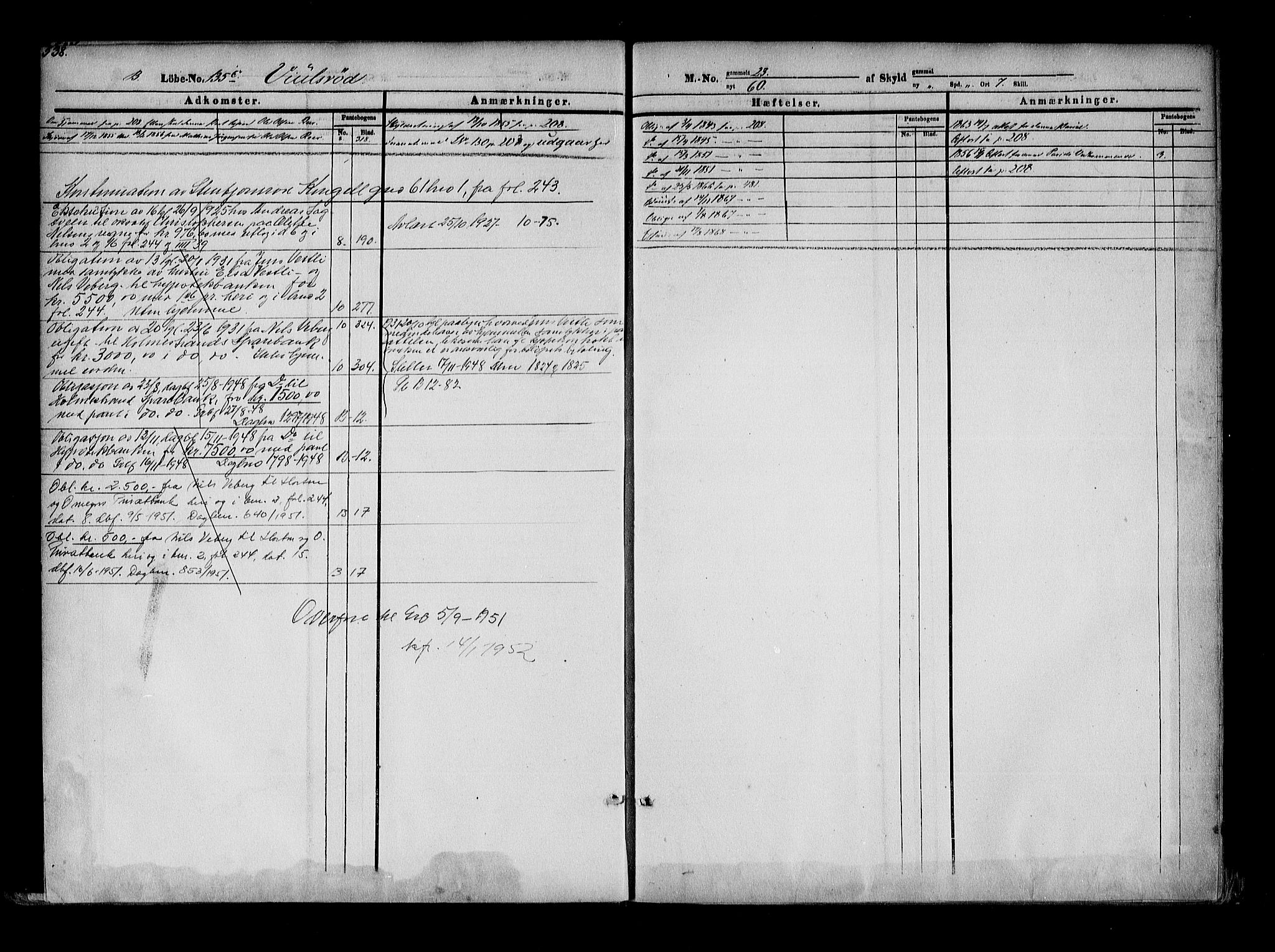 Mellom Jarlsberg sorenskriveri, AV/SAKO-A-132/G/Gb/Gba/L0001b: Mortgage register no. I 1b, p. 538