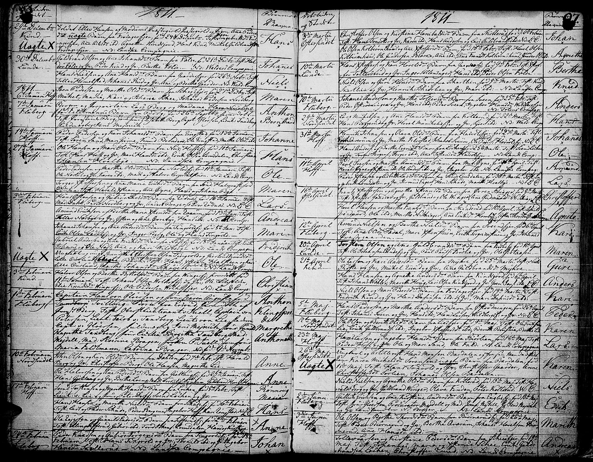 Land prestekontor, SAH/PREST-120/H/Ha/Haa/L0006: Parish register (official) no. 6, 1784-1813, p. 97