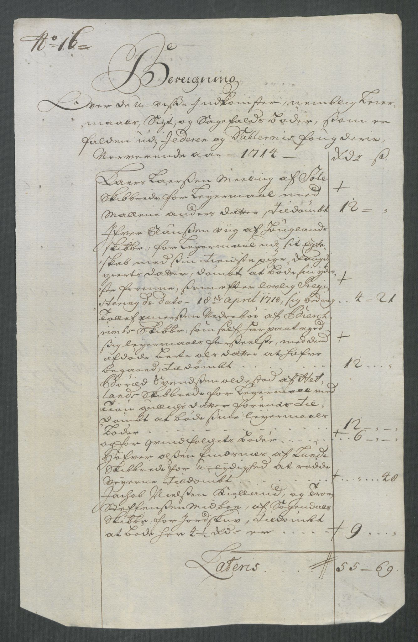 Rentekammeret inntil 1814, Reviderte regnskaper, Fogderegnskap, AV/RA-EA-4092/R46/L2738: Fogderegnskap Jæren og Dalane, 1713-1714, p. 309