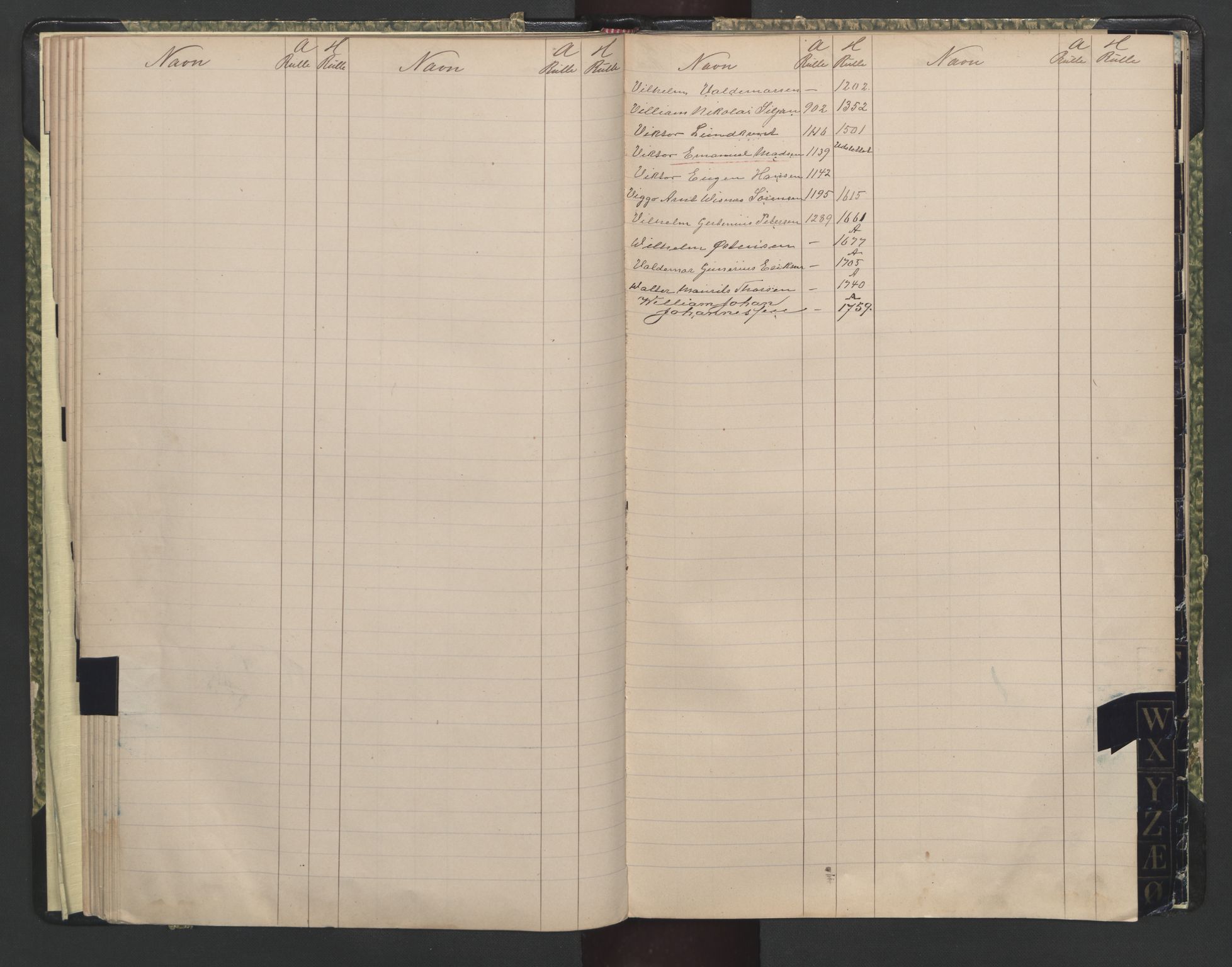 Brevik innrulleringskontor, AV/SAKO-A-833/G/Ga/L0002: Alf. navnregister til annotasjons- og hovedrullene, 1860-1948, p. 44