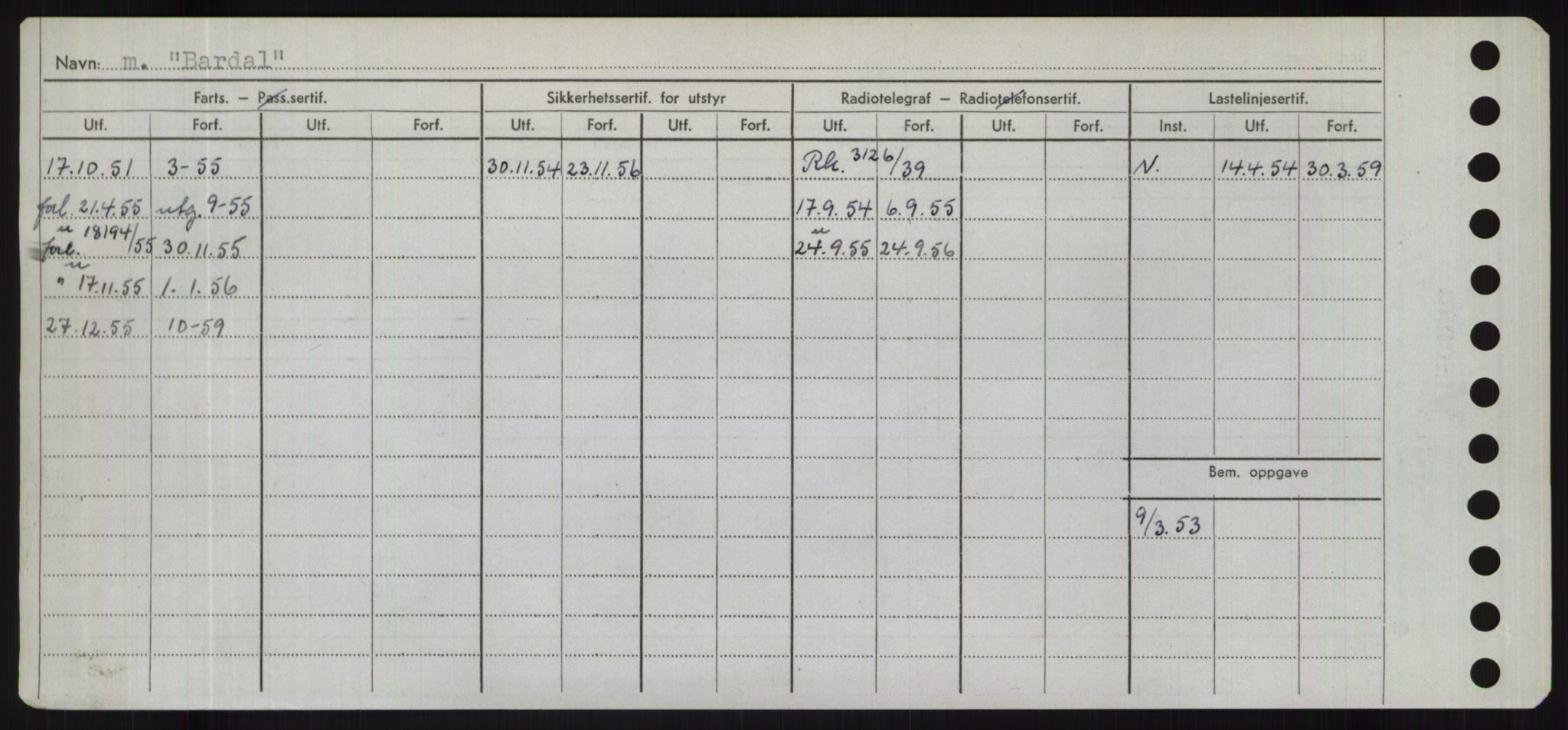 Sjøfartsdirektoratet med forløpere, Skipsmålingen, AV/RA-S-1627/H/Hd/L0003: Fartøy, B-Bev, p. 270