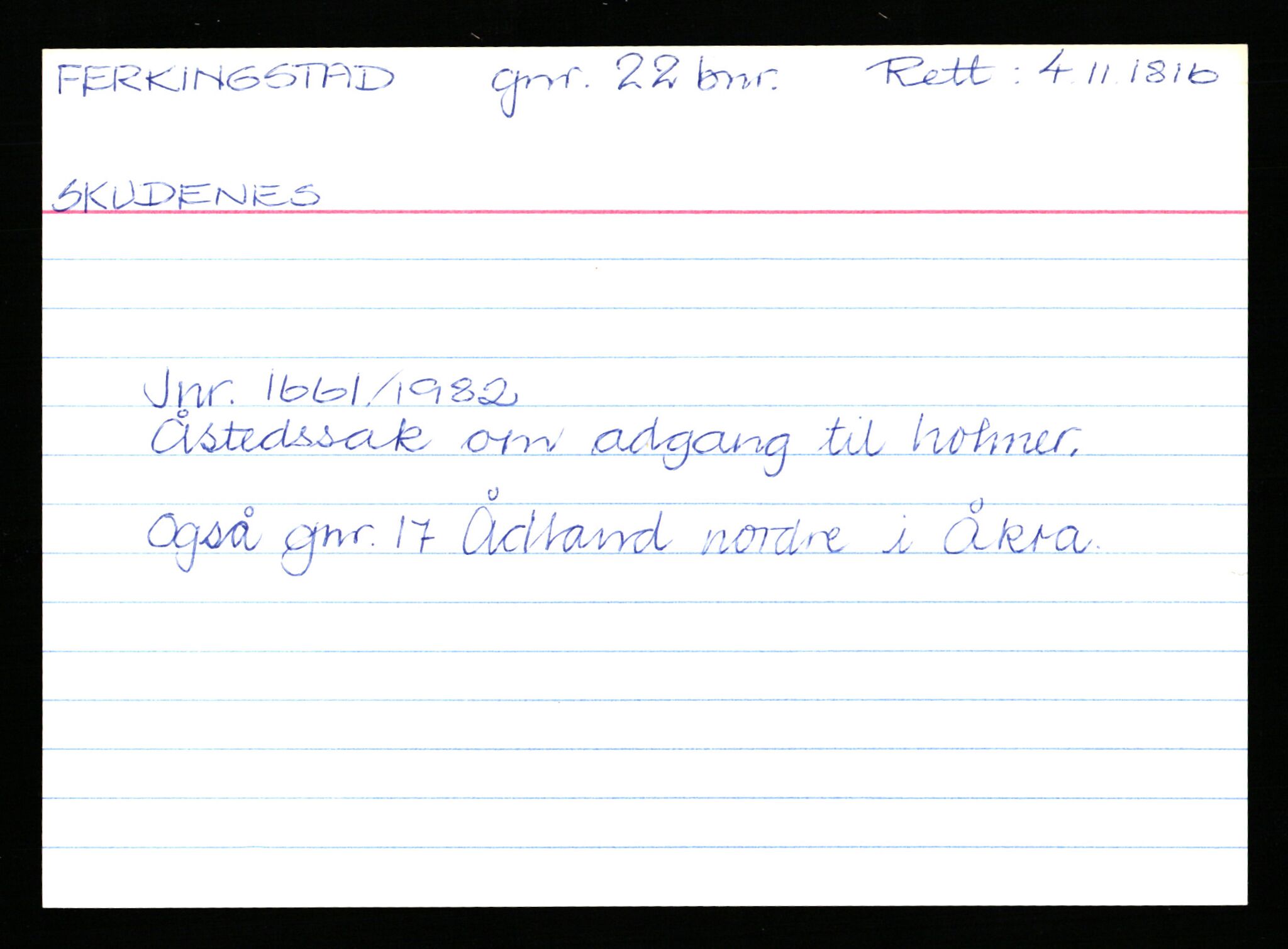 Statsarkivet i Stavanger, AV/SAST-A-101971/03/Y/Yk/L0009: Registerkort sortert etter gårdsnavn: Ersdal - Fikstveit, 1750-1930, p. 450