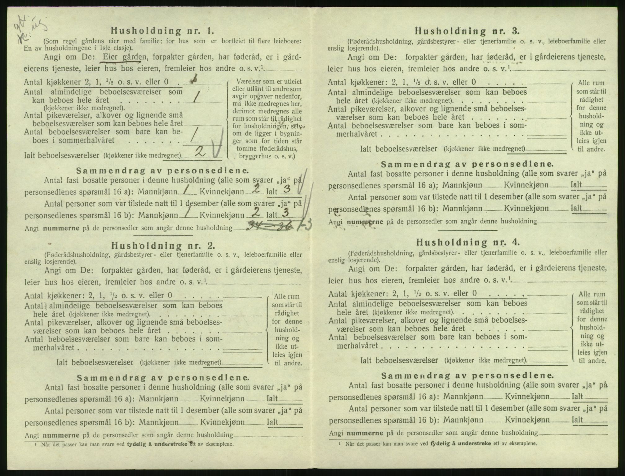 SAT, 1920 census for Syvde, 1920, p. 339