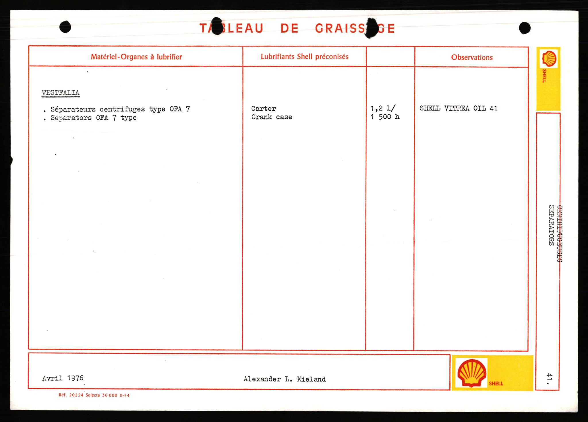 Pa 1503 - Stavanger Drilling AS, AV/SAST-A-101906/2/E/Eb/Ebb/L0006: Alexander L. Kielland plattform - Operation manual, 1976, p. 400