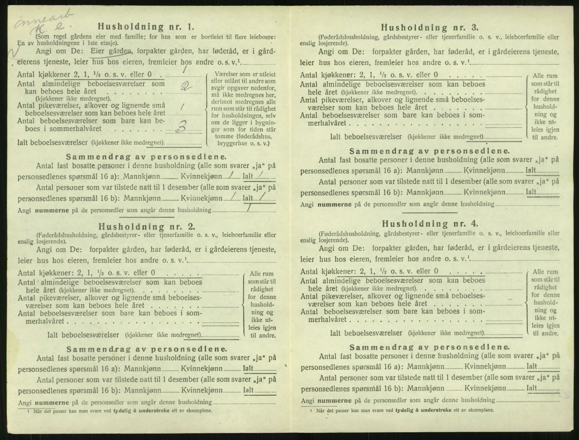 SAT, 1920 census for Aure, 1920, p. 761