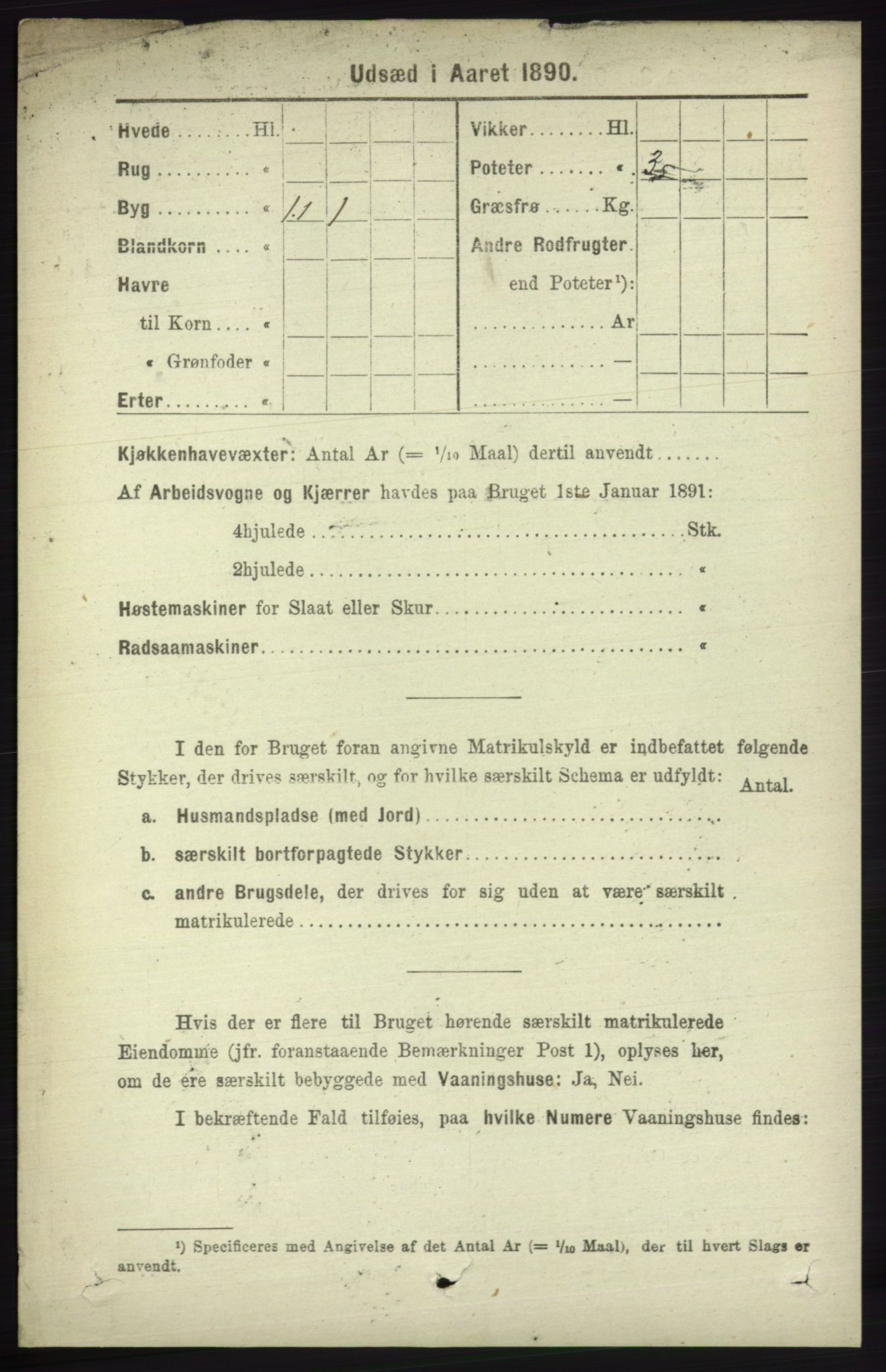 RA, 1891 census for 1230 Ullensvang, 1891, p. 6898