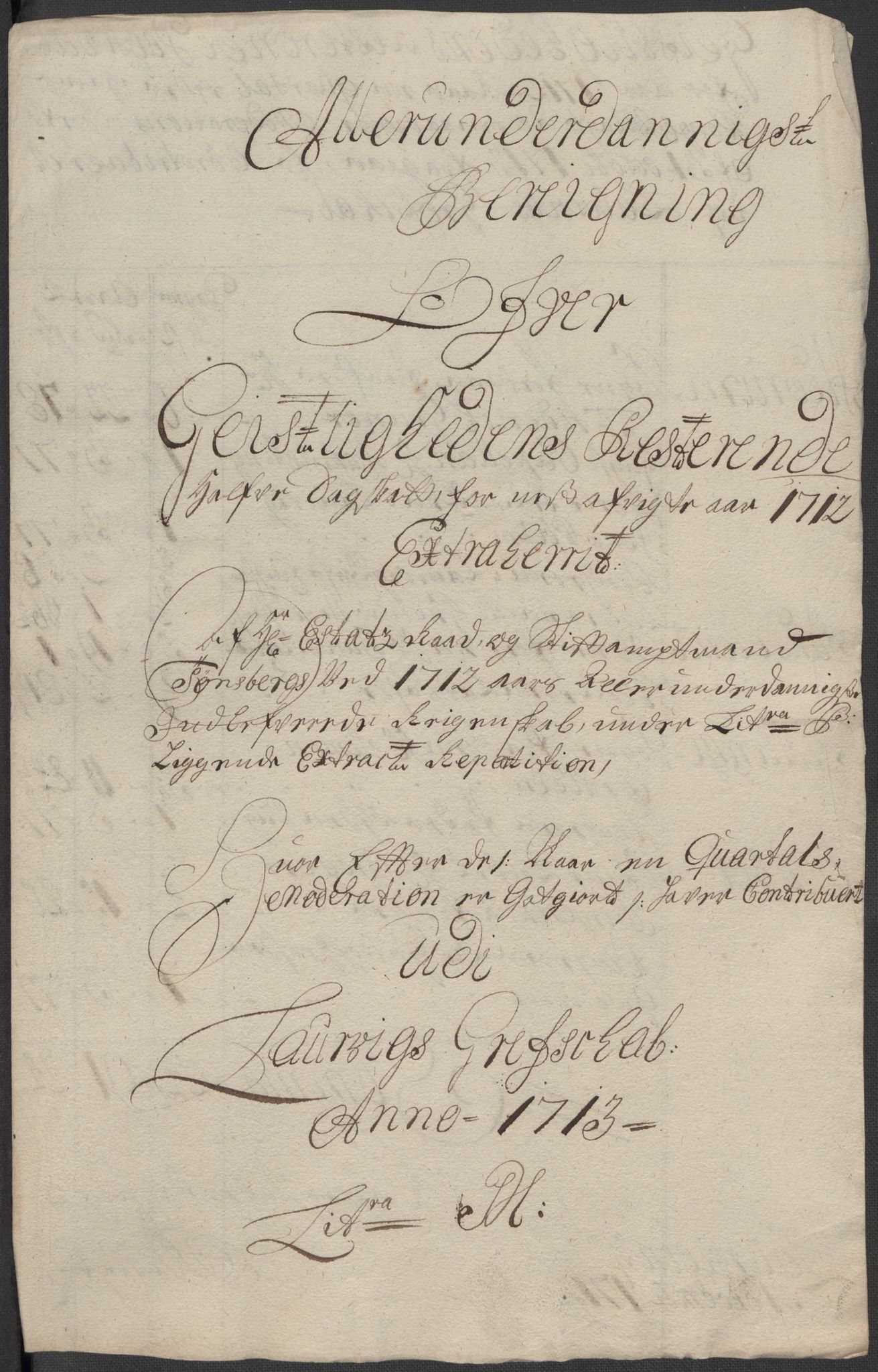 Rentekammeret inntil 1814, Reviderte regnskaper, Fogderegnskap, AV/RA-EA-4092/R33/L1985: Fogderegnskap Larvik grevskap, 1713, p. 198