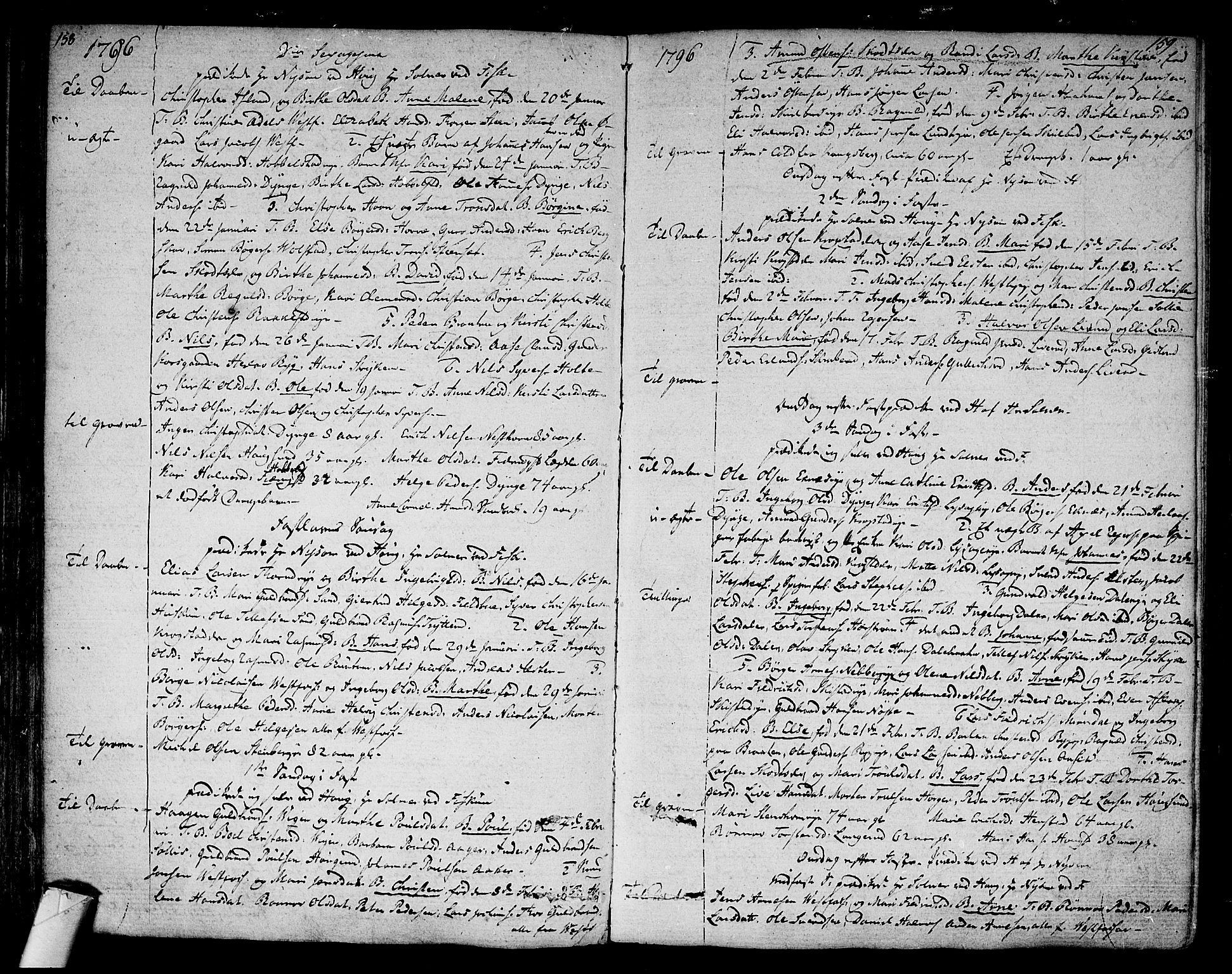 Eiker kirkebøker, SAKO/A-4/F/Fa/L0009: Parish register (official) no. I 9, 1789-1806, p. 158-159