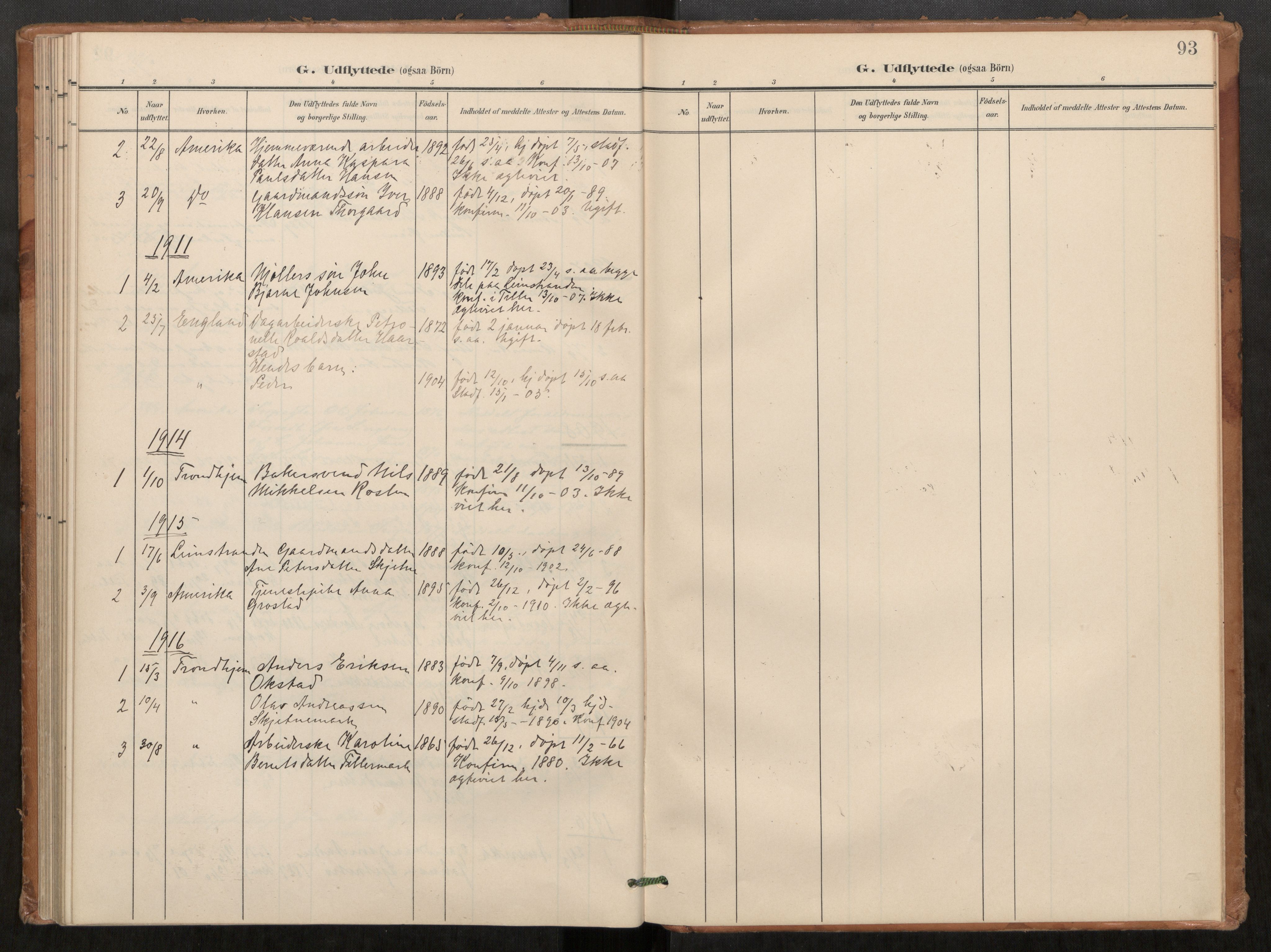 Klæbu sokneprestkontor, SAT/A-1112: Parish register (official) no. 2, 1900-1916, p. 93