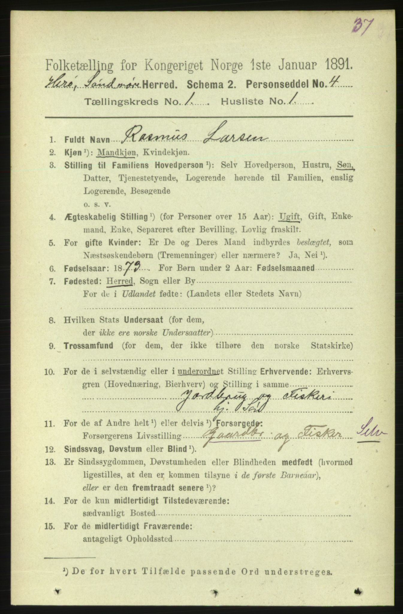 RA, 1891 census for 1515 Herøy, 1891, p. 92