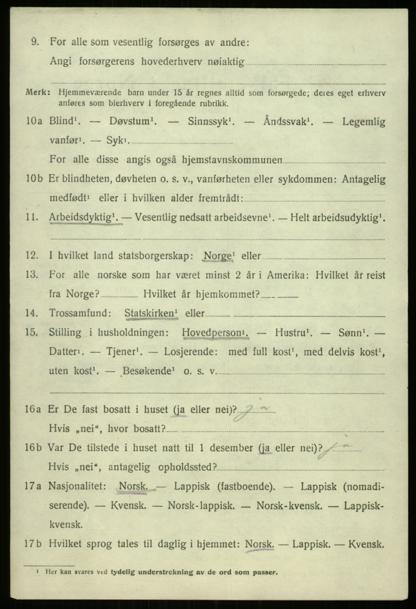 SATØ, 1920 census for Trondenes, 1920, p. 8270