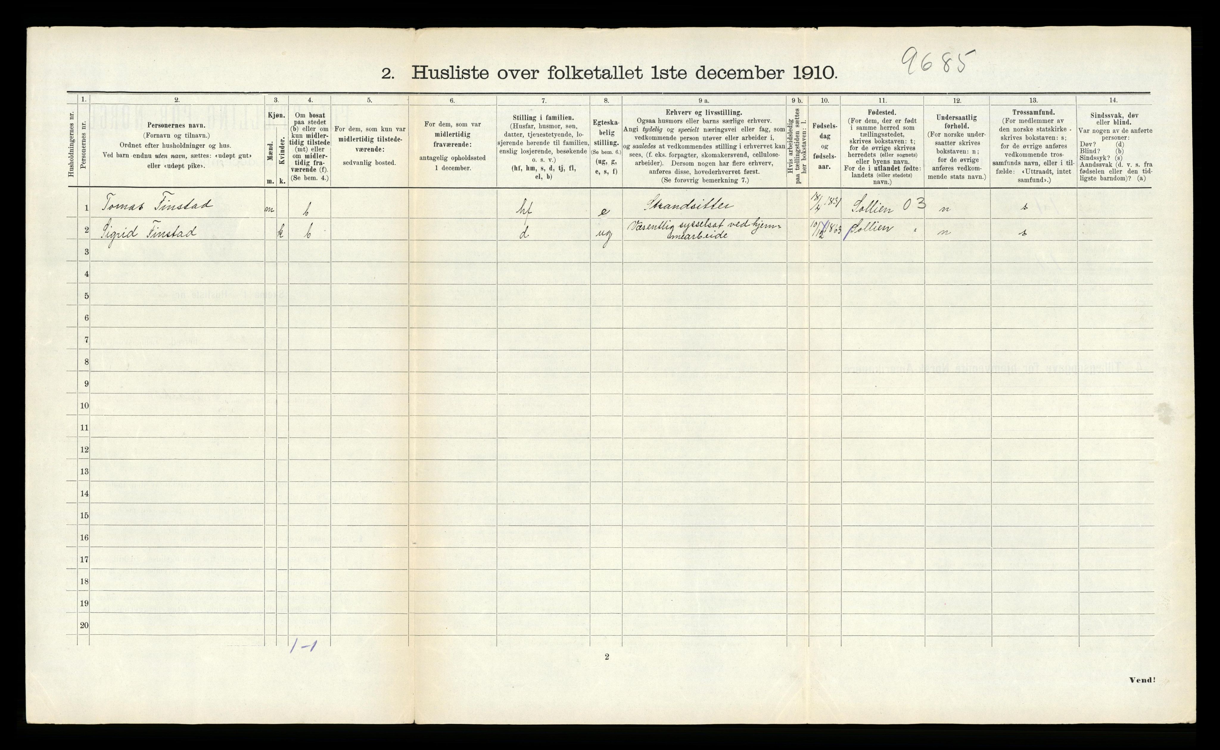 RA, 1910 census for Nærøy, 1910, p. 298