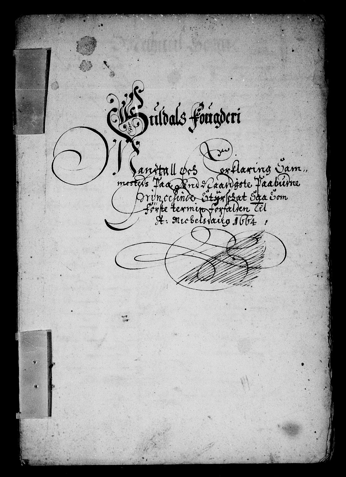 Rentekammeret inntil 1814, Reviderte regnskaper, Stiftamtstueregnskaper, Trondheim stiftamt og Nordland amt, RA/EA-6044/R/Rd/L0034: Trondheim stiftamt, 1664-1671