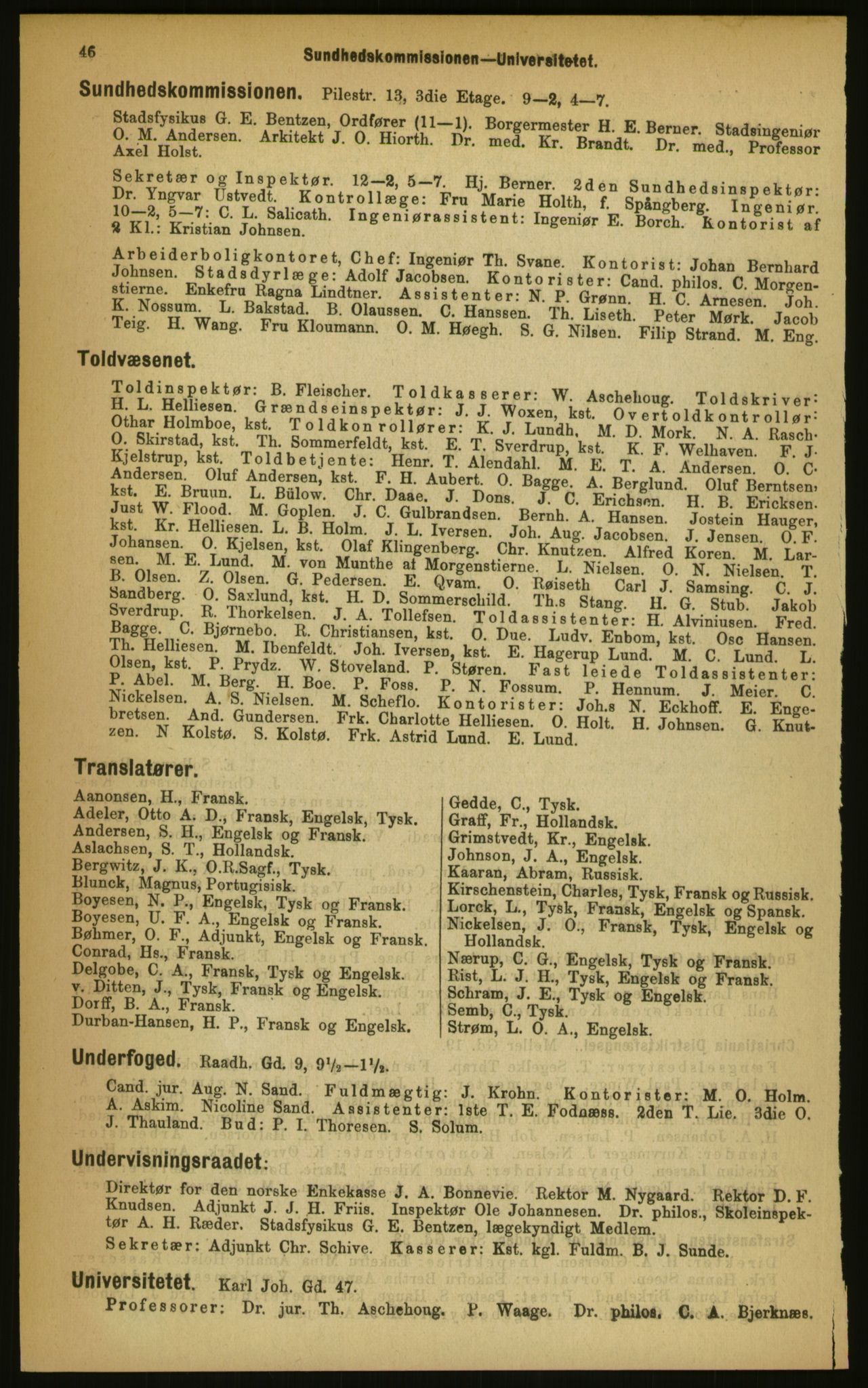 Kristiania/Oslo adressebok, PUBL/-, 1899, p. 46