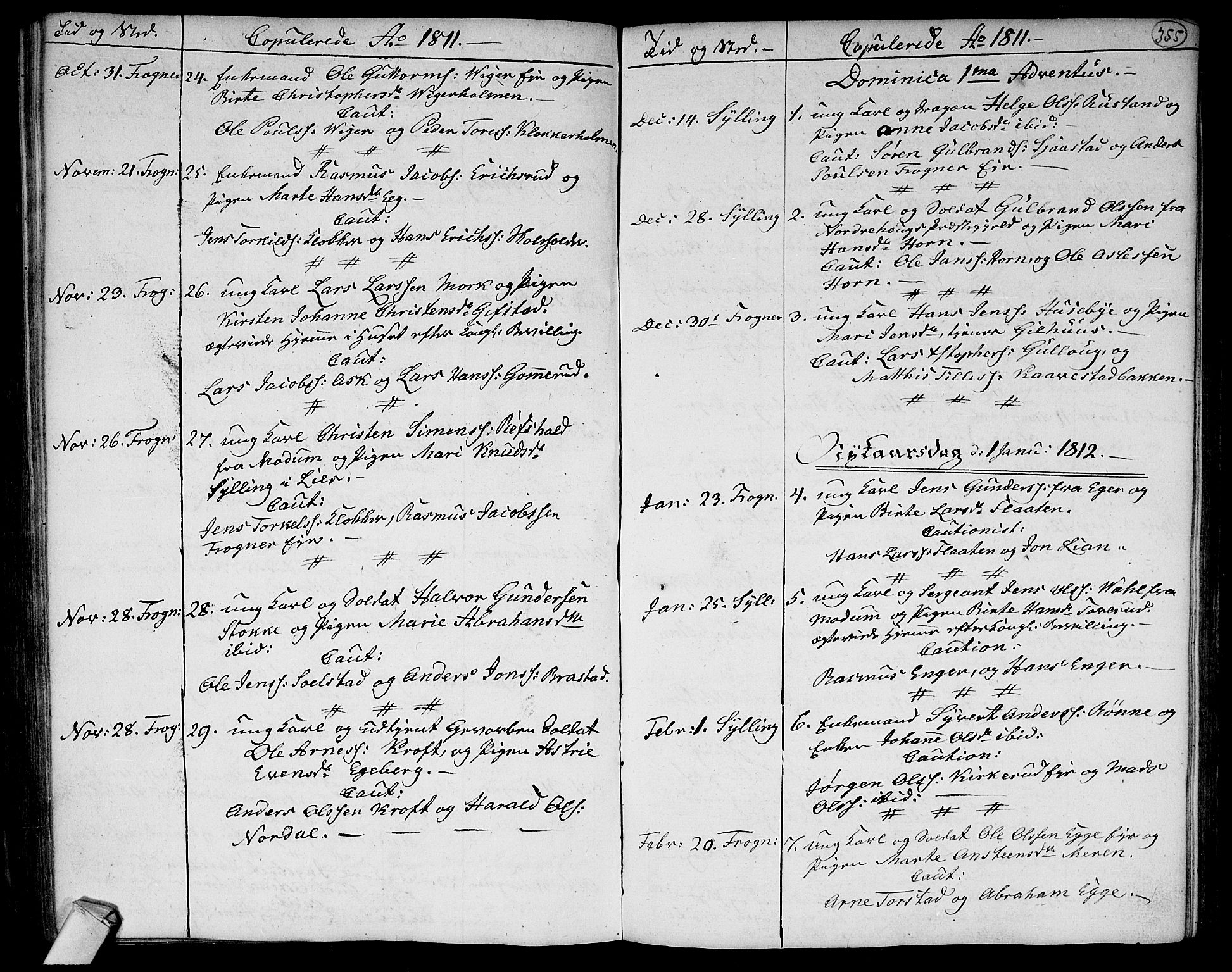 Lier kirkebøker, SAKO/A-230/F/Fa/L0007: Parish register (official) no. I 7, 1794-1813, p. 355
