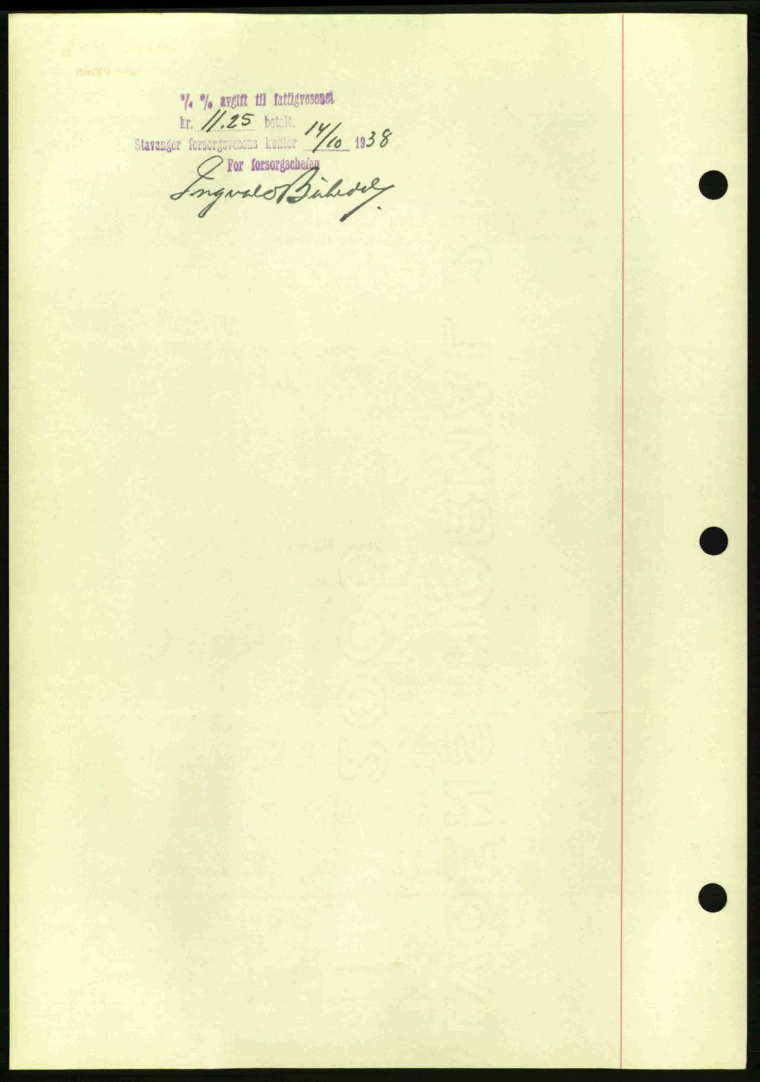 Stavanger byrett, AV/SAST-A-100455/002/G/Gb/L0014: Mortgage book no. A4, 1938-1939, Diary no: : 2985/1938