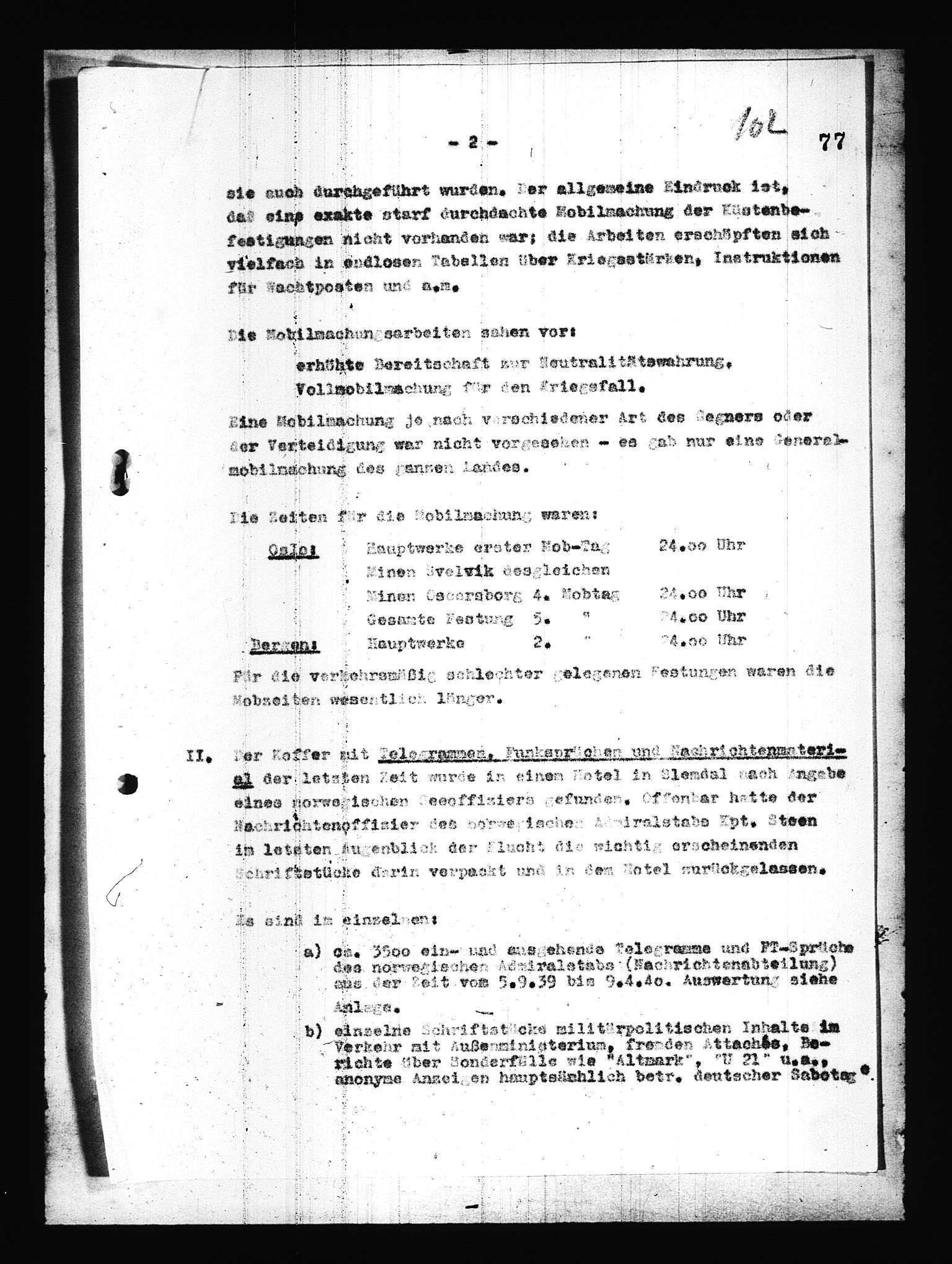 Documents Section, AV/RA-RAFA-2200/V/L0085: Amerikansk mikrofilm "Captured German Documents".
Box No. 724.  FKA jnr. 615/1954., 1940-1941, p. 292