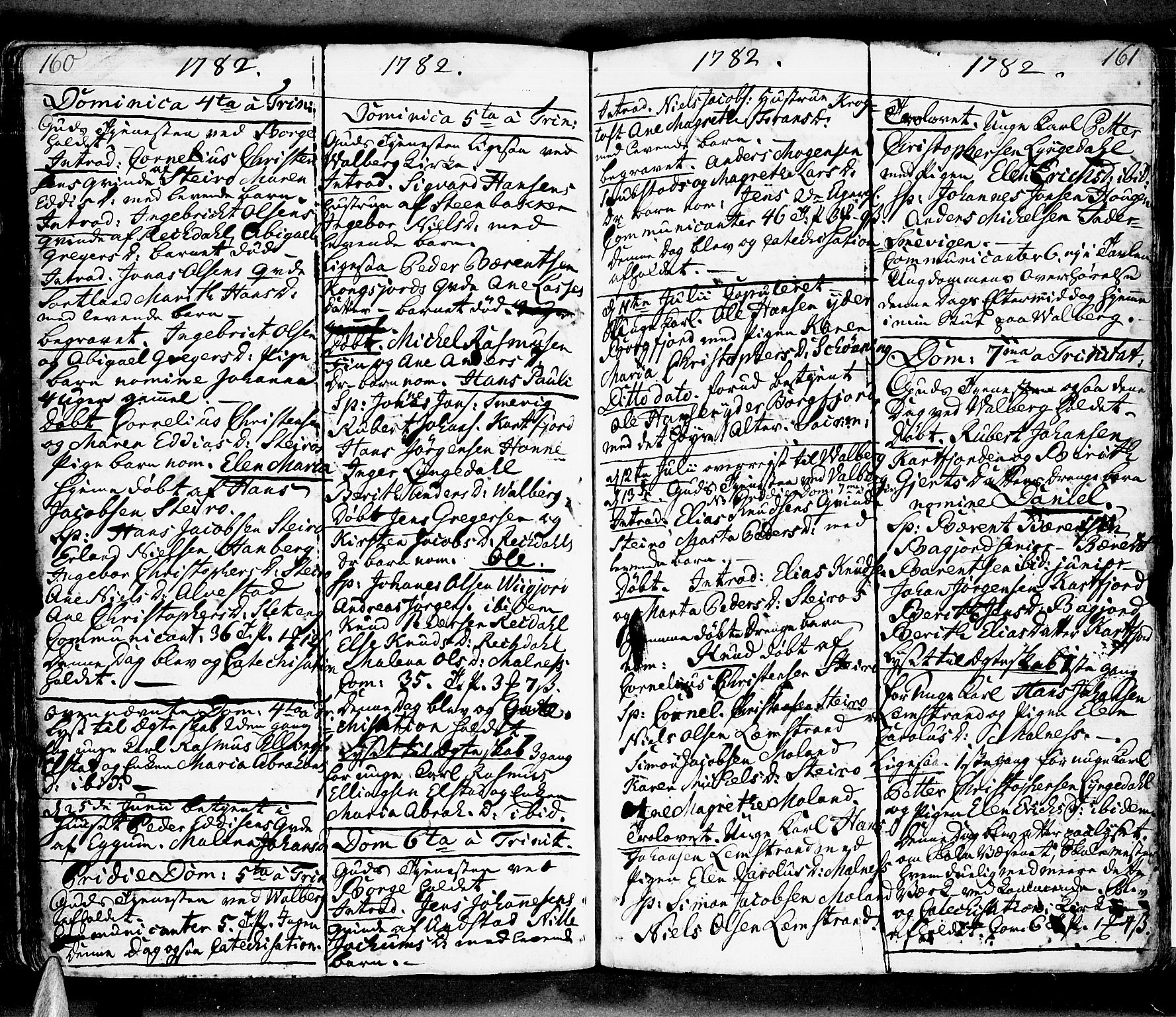 Ministerialprotokoller, klokkerbøker og fødselsregistre - Nordland, SAT/A-1459/880/L1128: Parish register (official) no. 880A02, 1774-1795, p. 160-161