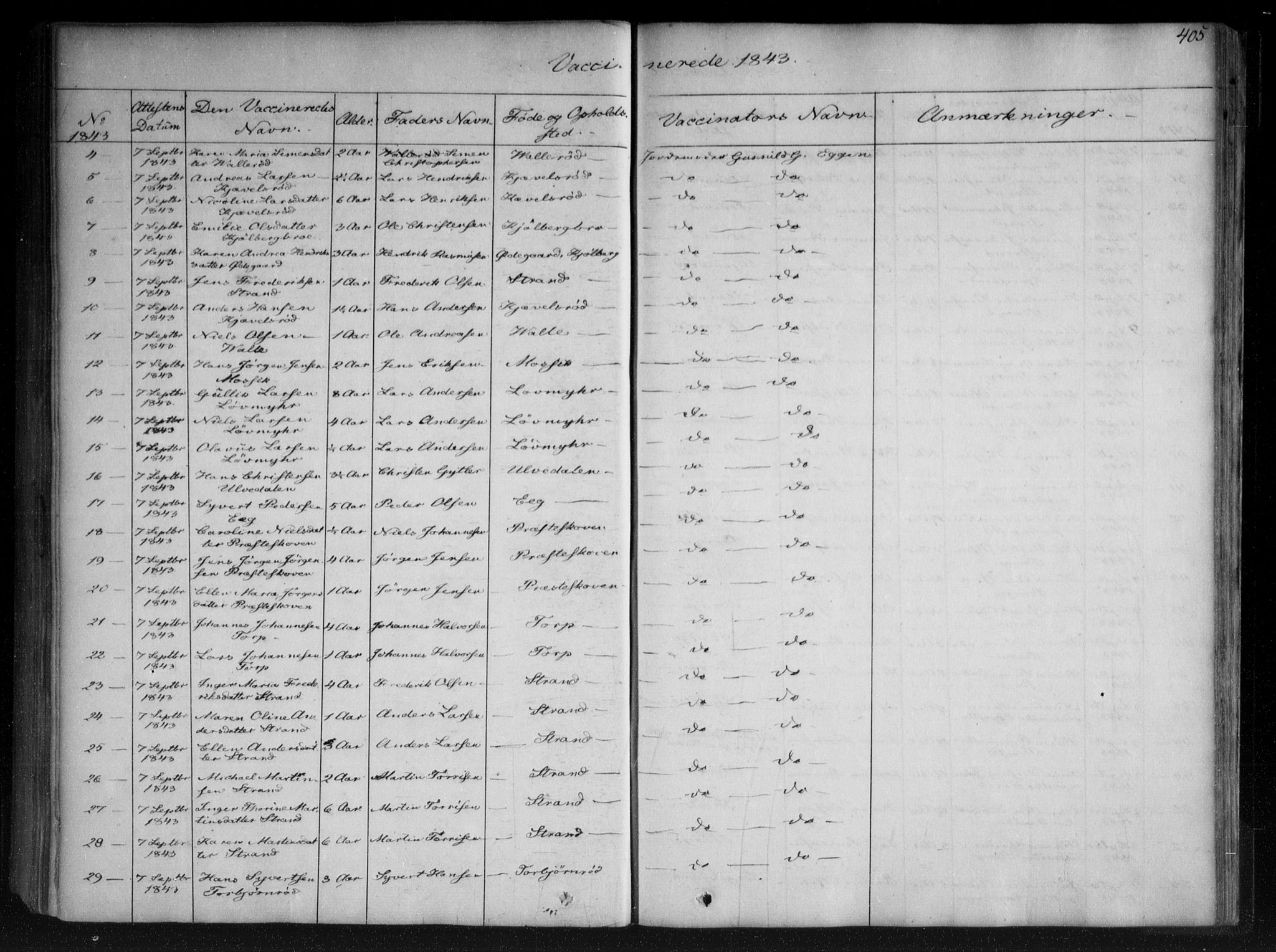 Onsøy prestekontor Kirkebøker, AV/SAO-A-10914/F/Fa/L0003: Parish register (official) no. I 3, 1841-1860, p. 405