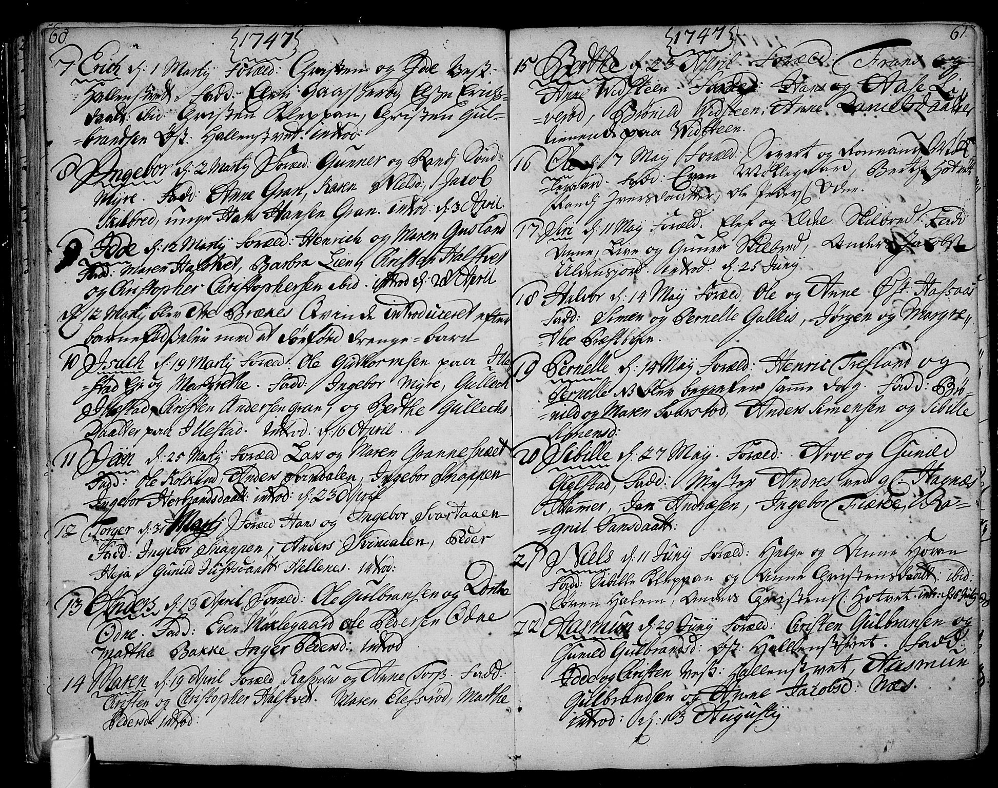 Andebu kirkebøker, AV/SAKO-A-336/F/Fa/L0002: Parish register (official) no. I 2, 1733-1802, p. 60-61