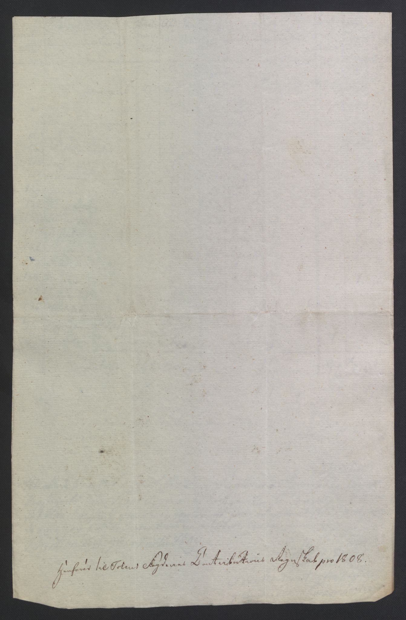 Rentekammeret inntil 1814, Reviderte regnskaper, Fogderegnskap, AV/RA-EA-4092/R19/L1396: Fogderegnskap Toten, Hadeland og Vardal, 1808, p. 445