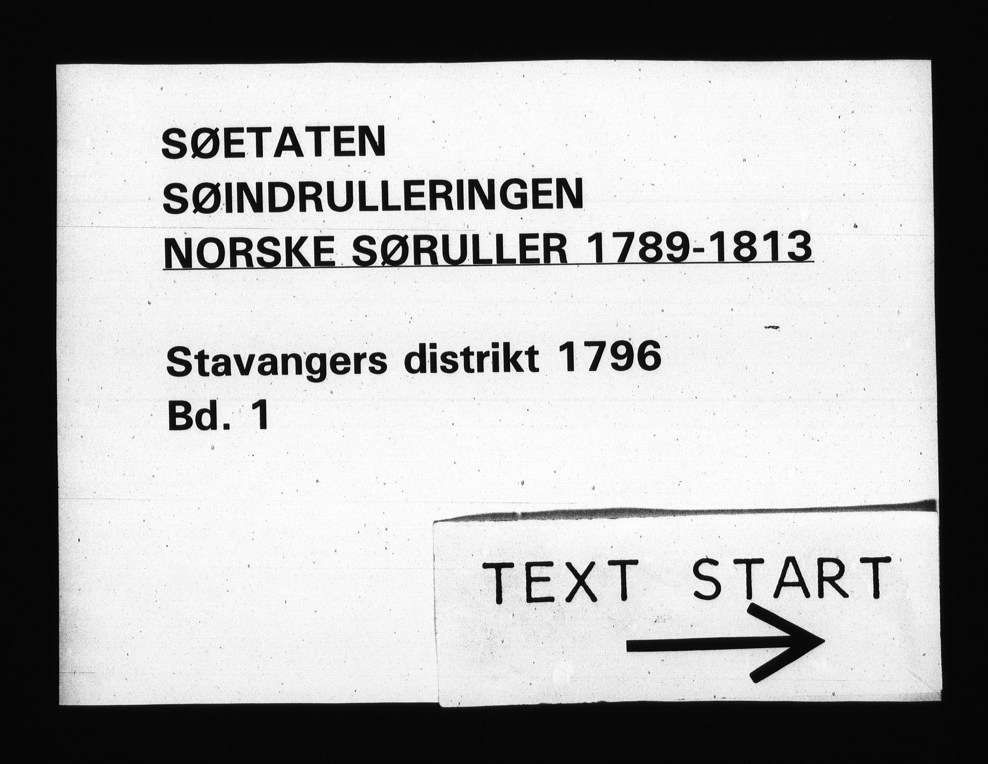 Sjøetaten, RA/EA-3110/F/L0271: Stavanger distrikt, bind 1, 1796