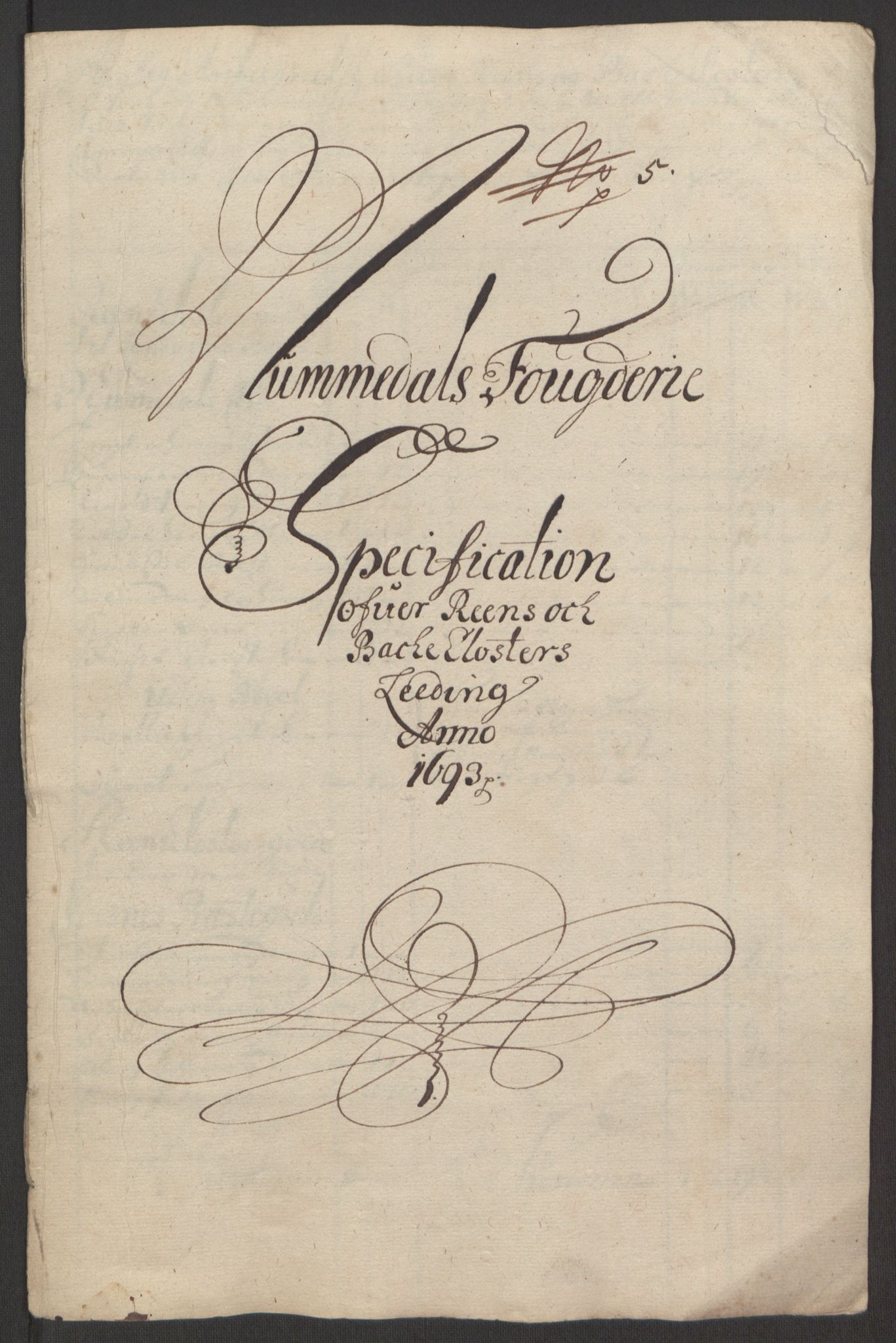 Rentekammeret inntil 1814, Reviderte regnskaper, Fogderegnskap, AV/RA-EA-4092/R64/L4424: Fogderegnskap Namdal, 1692-1695, p. 322