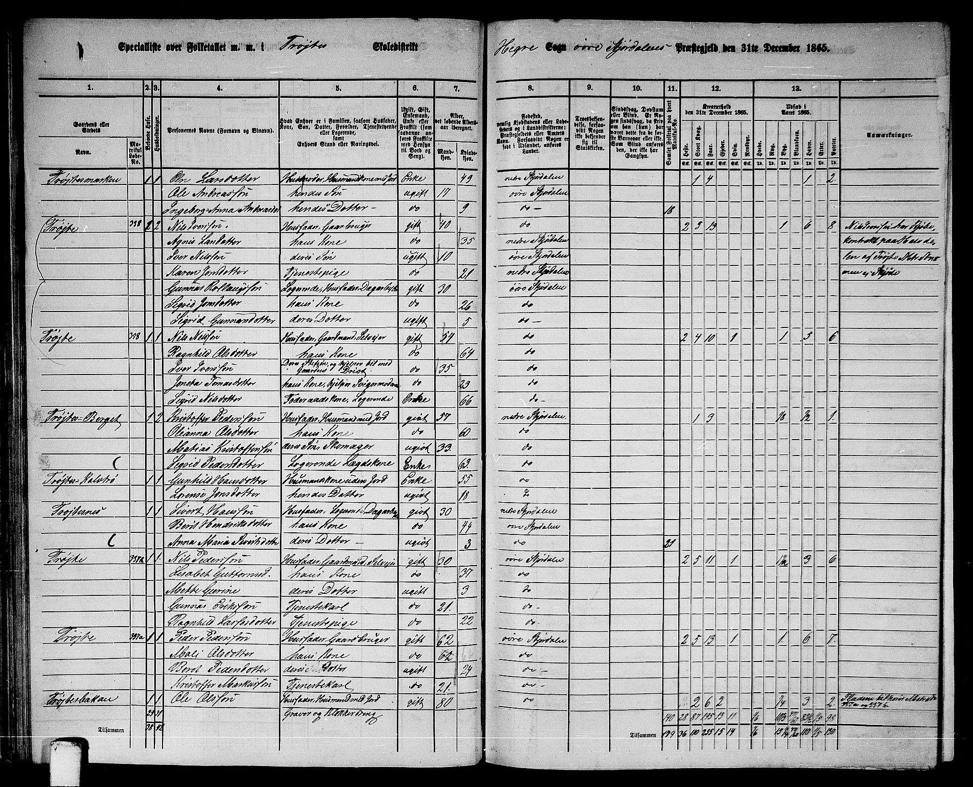 RA, 1865 census for Øvre Stjørdal, 1865, p. 49