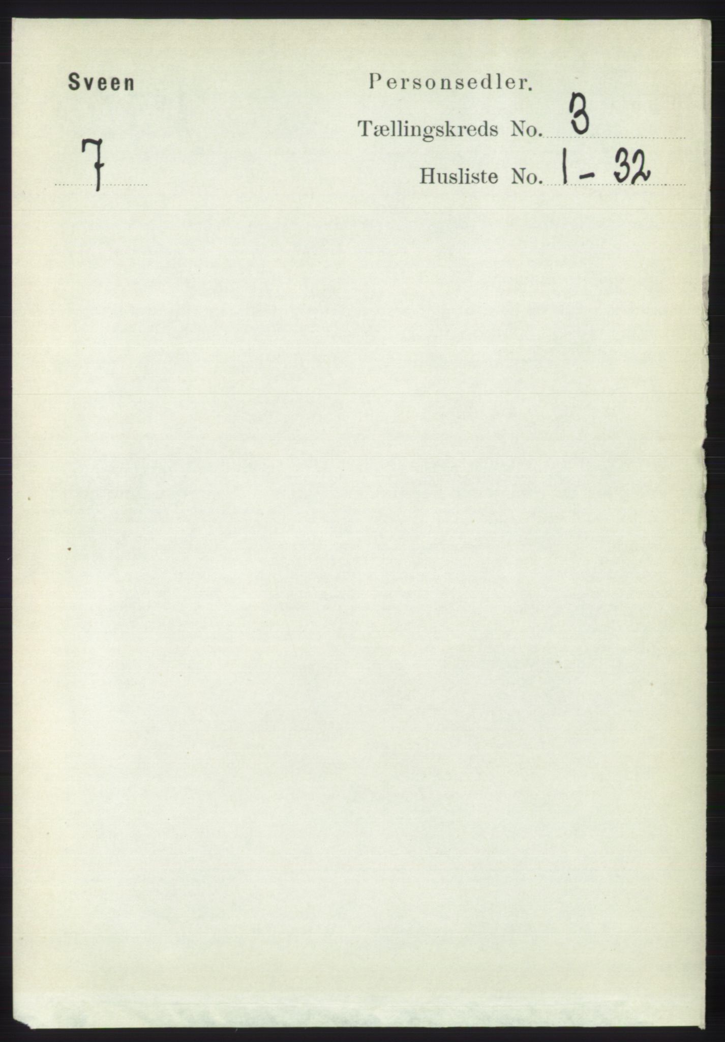 RA, 1891 census for 1216 Sveio, 1891, p. 813